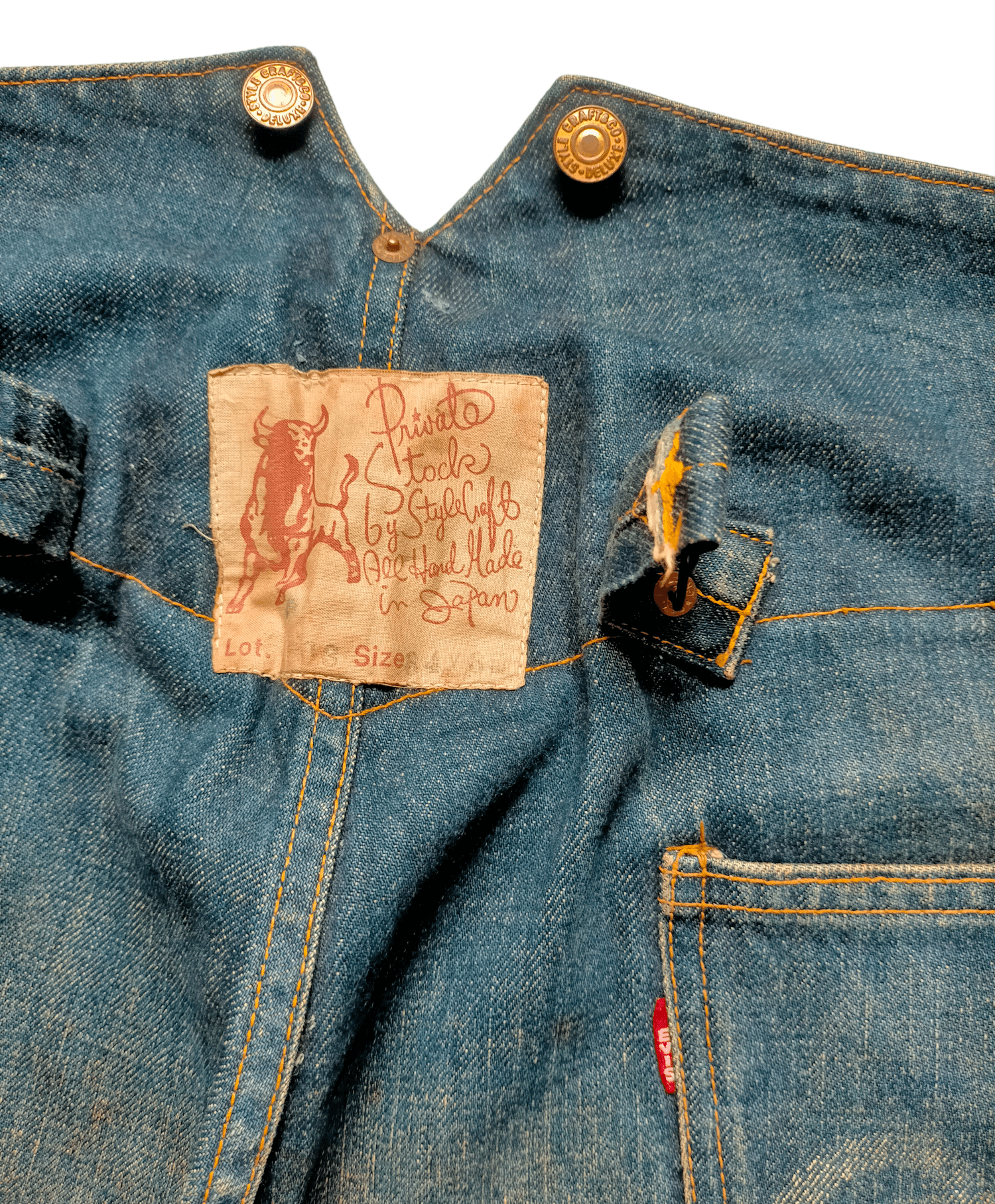 Evisu 🔥Rare Vintage 90s Evis Buckle Back Selvedge Jeans Size US 34 / EU 50 - 16 Thumbnail