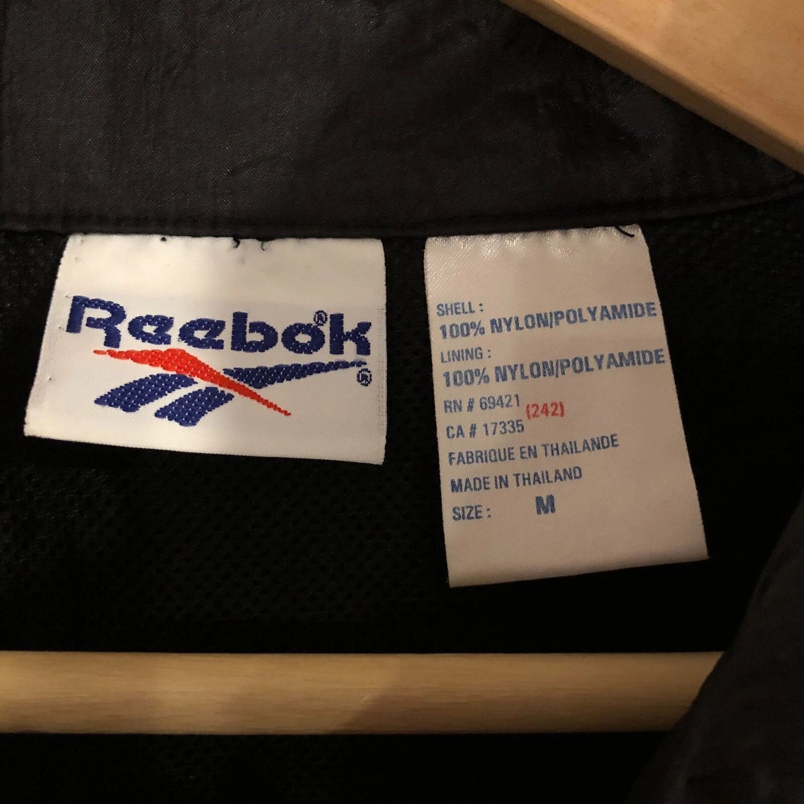 Reebok Vintage 1990s Basketball Windbreaker Jacket Size US M / EU 48-50 / 2 - 7 Thumbnail
