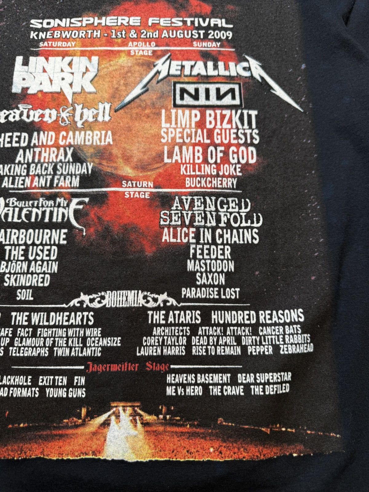 Vintage SONISPHERE 2009 METALLICA SLIPKNOT KORN VINTAGE GRAPHIC TEE Size US S / EU 44-46 / 1 - 23 Thumbnail