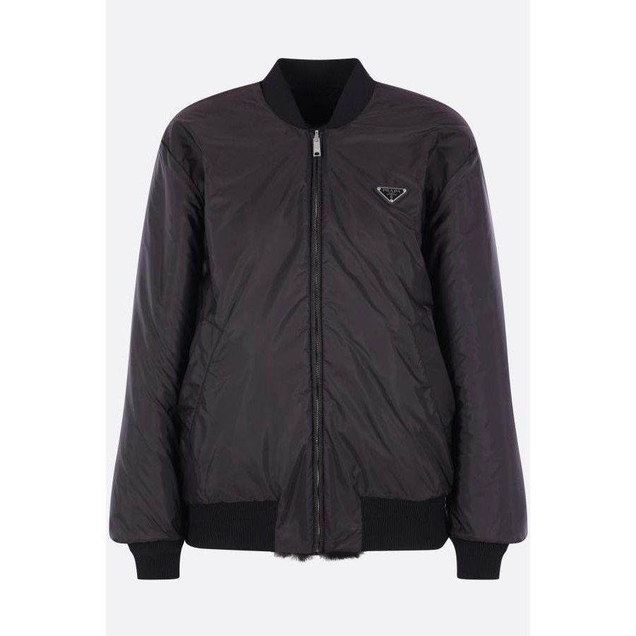 Prada PRADA Black Reversible Aspen Bomber Jacket New & Authentic ( Size XS / US 0-2 / IT 36-38 - 2 Thumbnail