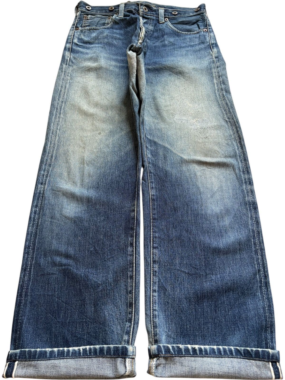 Levi's Vintage 80s Levis 702 Selvedge Buckle Back Distress Jean Size US 31 - 1 Thumbnail