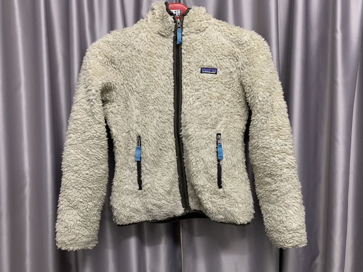 image of Patagonia Fleece Hoodie Zipper in White, Women's (Size Small)