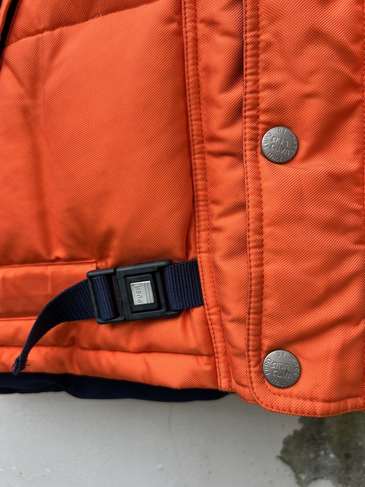 Vintage Vintage Lupo De Mare Sina Cova Orange Down Puffer Vest Size US M / EU 48-50 / 2 - 7 Thumbnail