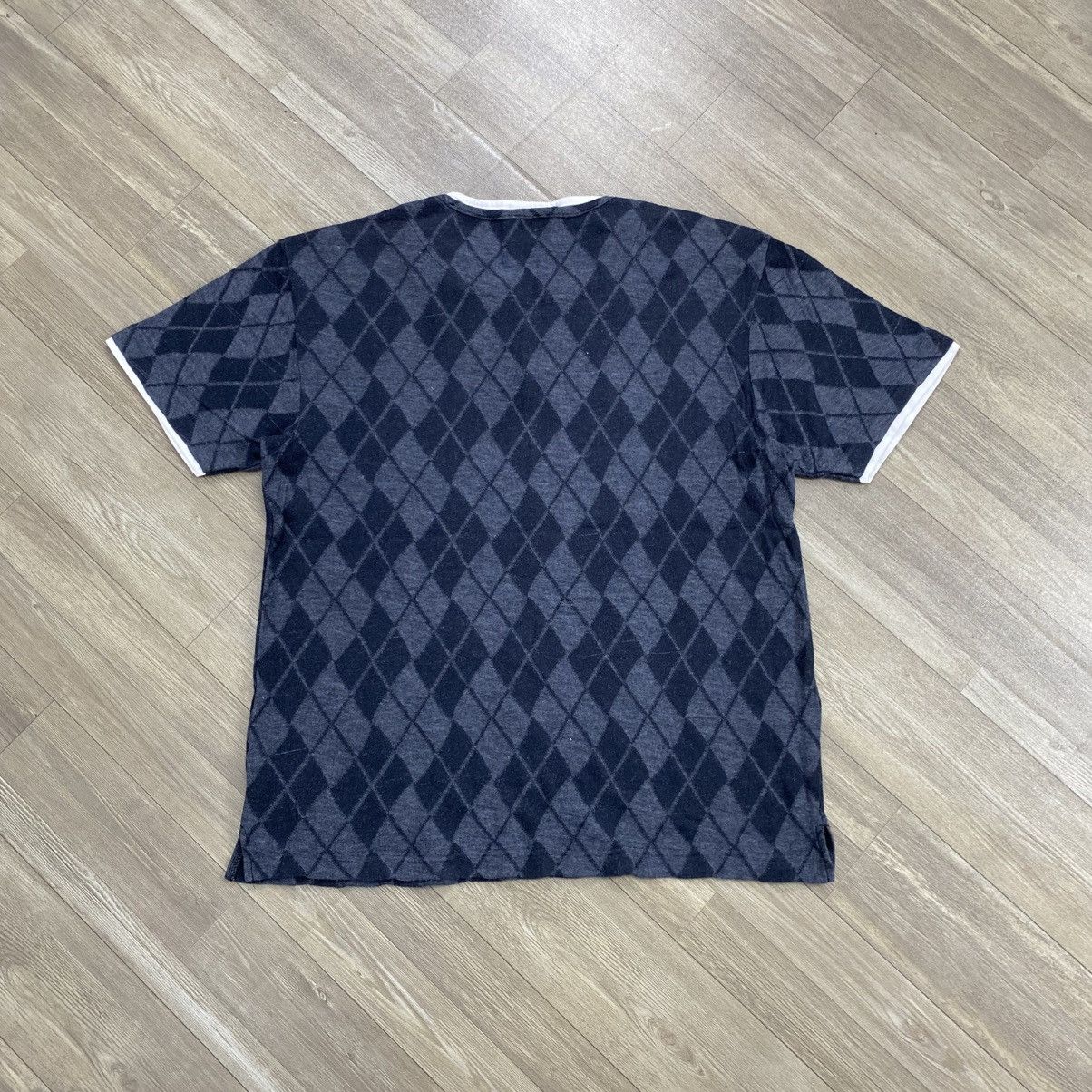 If Six Was Nine 2000s Up Renoma Double Layers Argyle Pattern Goa Lgb Tee Size US L / EU 52-54 / 3 - 8 Thumbnail