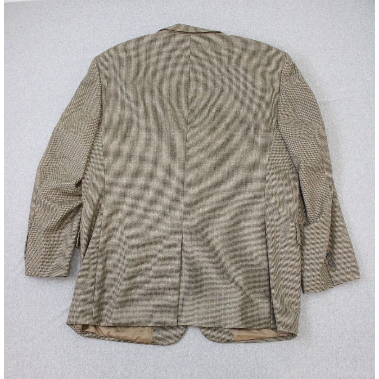 Jos. A. Bank Jos A Bank Blazer Mens 46L Houndstooth 100% Wool 2-Button Size 46L - 2 Thumbnail