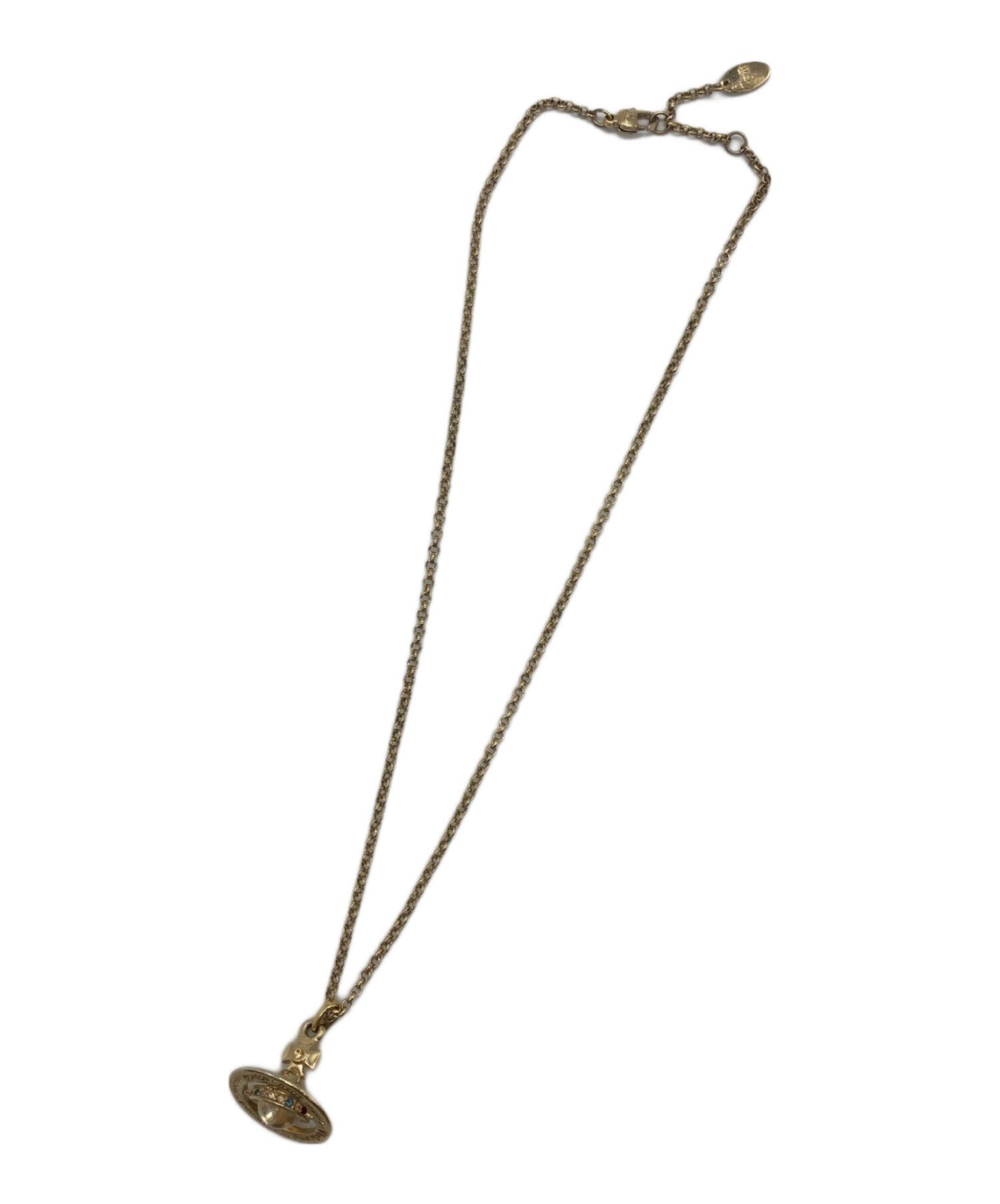 Vivienne Westwood Tiny Ord Necklace Gold One Size