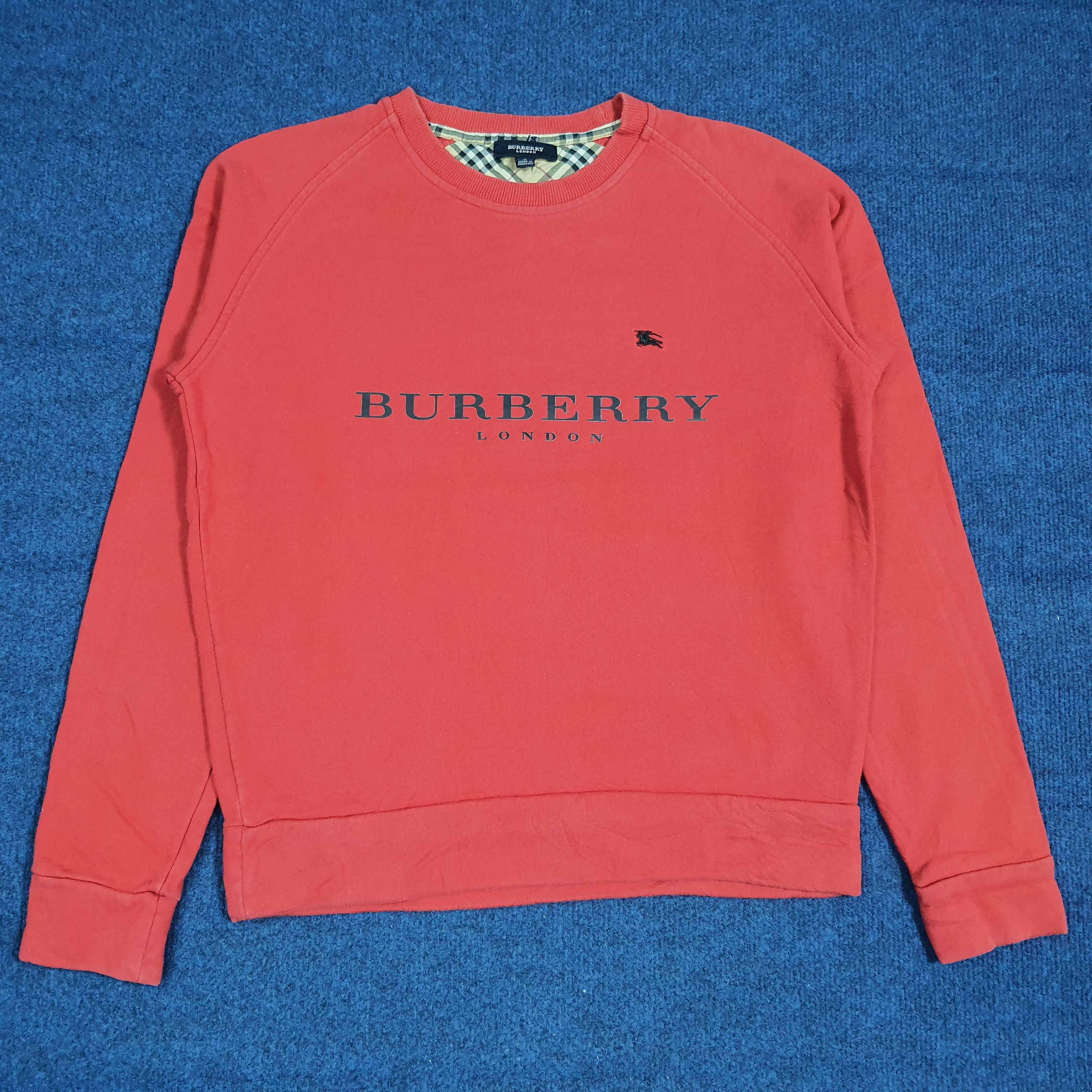 Burberry Vintage Burberry London Nova Check Sweatshirt C282N20 Size S / US 4 / IT 40 - 1 Thumbnail