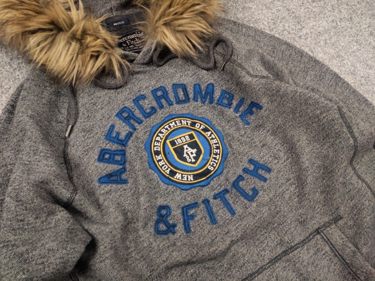 If Six Was Nine Vintage Abercrombie Logo Fur Hoodie Y2K if six was nine Size US L / EU 52-54 / 3 - 4 Thumbnail