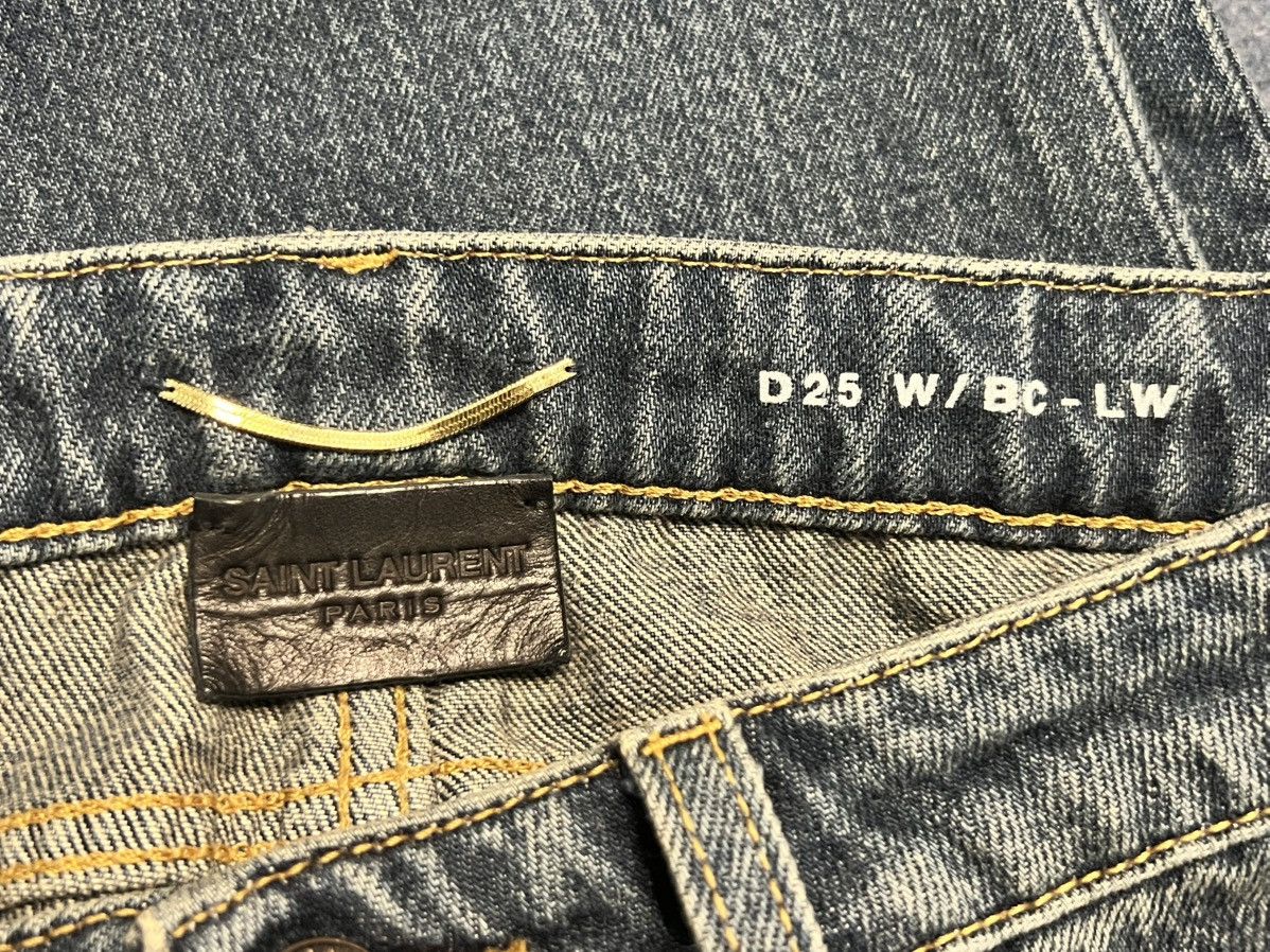 Saint Laurent Paris Saint Laurent D25 Bootcut Cropped Jeans Blue 27” NWOT Size 27" / US 4 / IT 40 - 5 Thumbnail