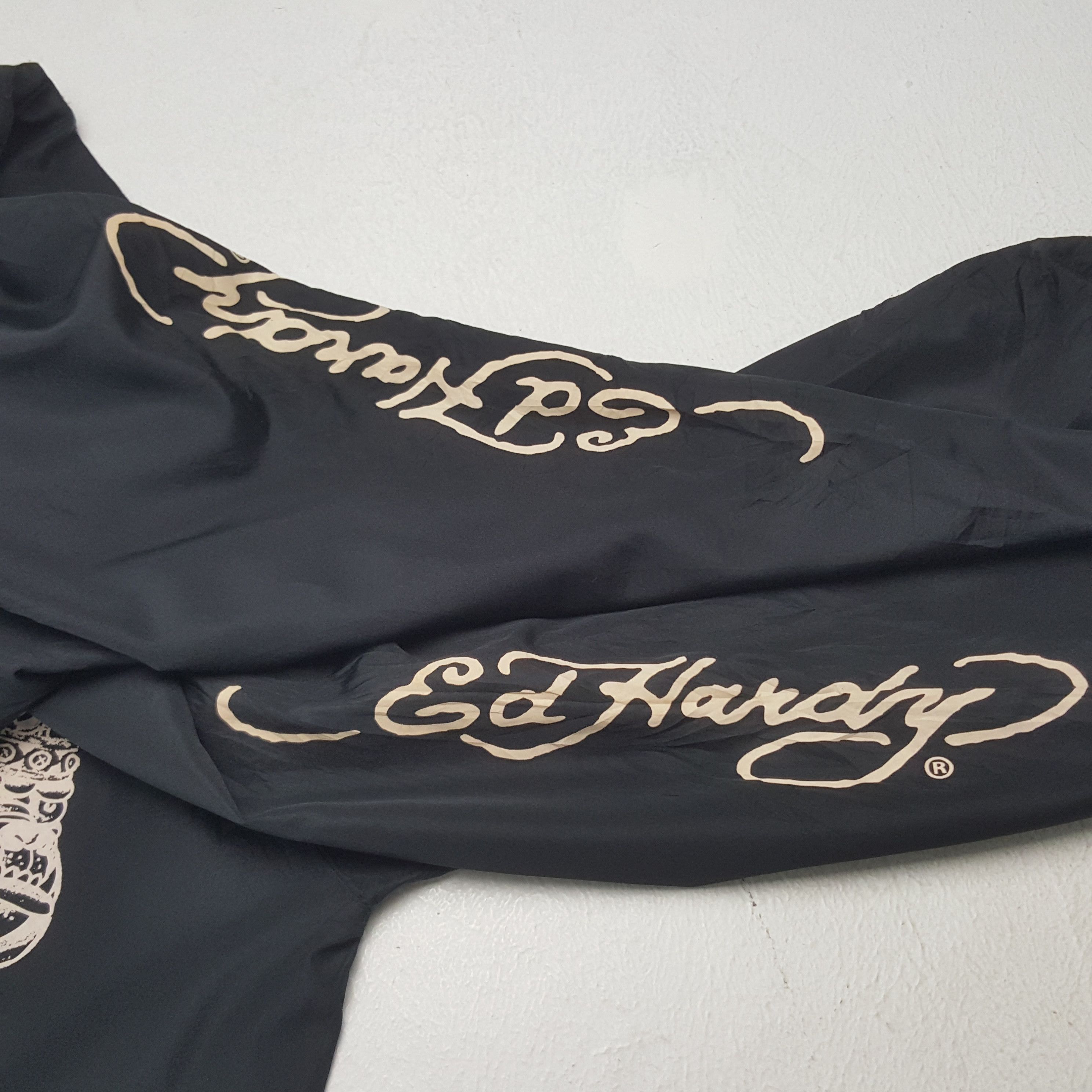 Christian Audigier × Ed Hardy × Vintage Vintage Ed Hardy by Christian Audiger Windbreaker Jacket Size US L / EU 52-54 / 3 - 9 Thumbnail