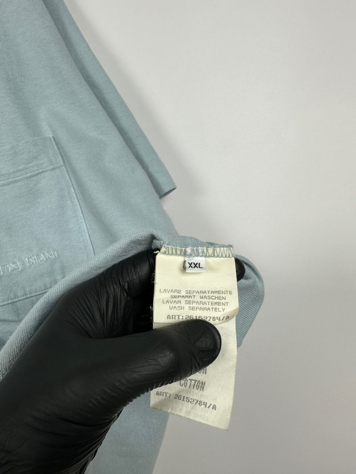 Stone Island 1997 Vintage Stone Island Archive Pocket Blue T-Shirt Size US XXL / EU 58 / 5 - 20 Thumbnail
