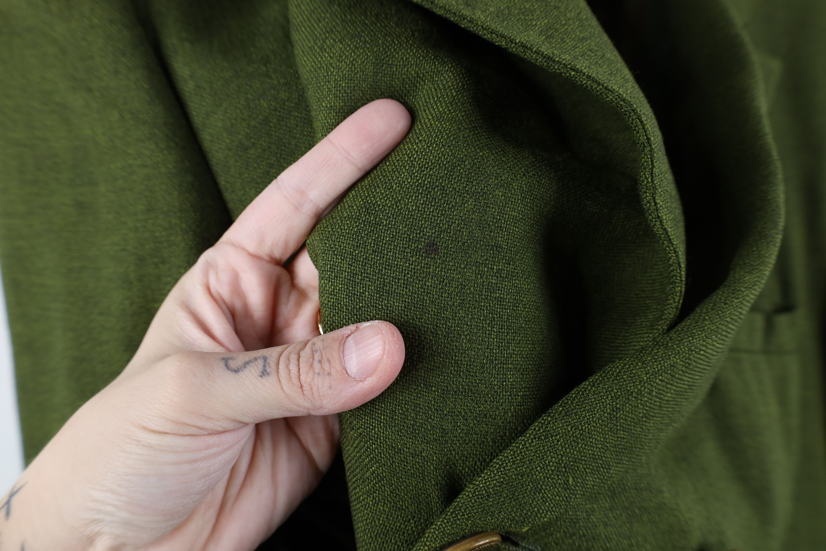 Vintage Vintage 50s 60s Macys Breasted Blazer Suit Jacket Green USA Size US XXL / EU 58 / 5 - 5 Thumbnail