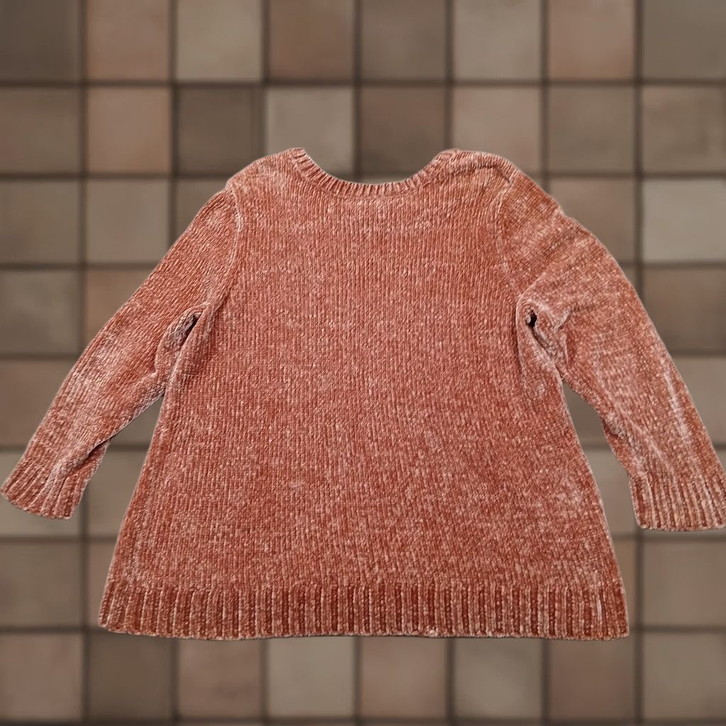 Orvis Orvis Sweater Womens 2XL Pink Chenille Crewneck Pullover Soft Cozy Knit Classic Size XXL / US 16-18 / IT 52-54 - 1 Thumbnail