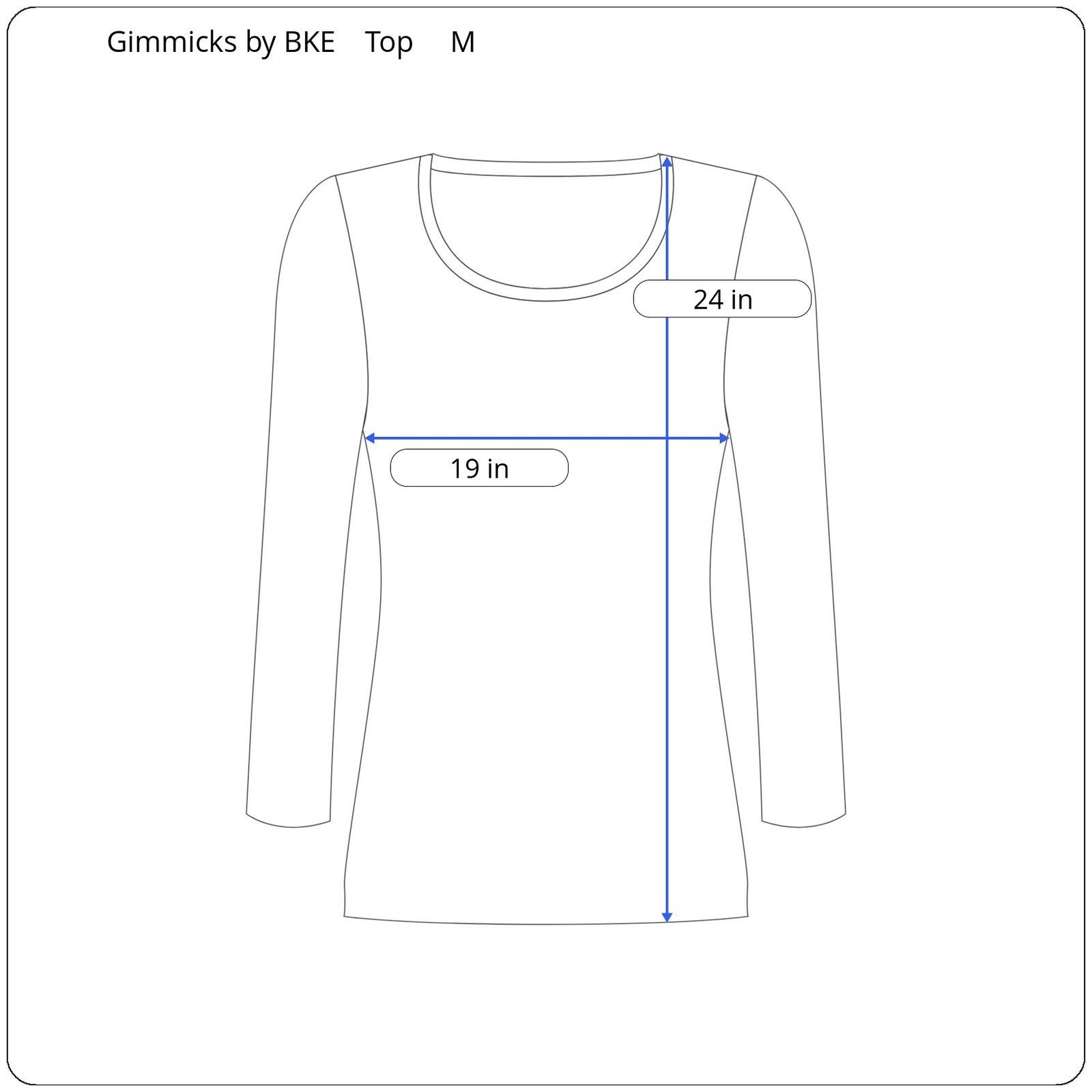 Other Gimmicks by BKE Long Sleeve Sheer Top Women's Size Medium Size M / US 6-8 / IT 42-44 - 5 Thumbnail