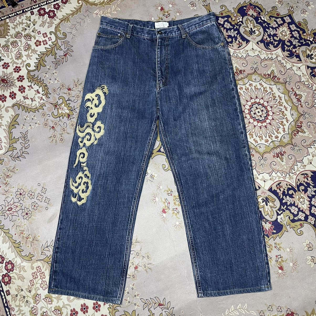 Hysteric Glamour A42 Vintage KaraKuri Japan Multi Pocket Genis Embroidered Size US 35 - 4 Thumbnail