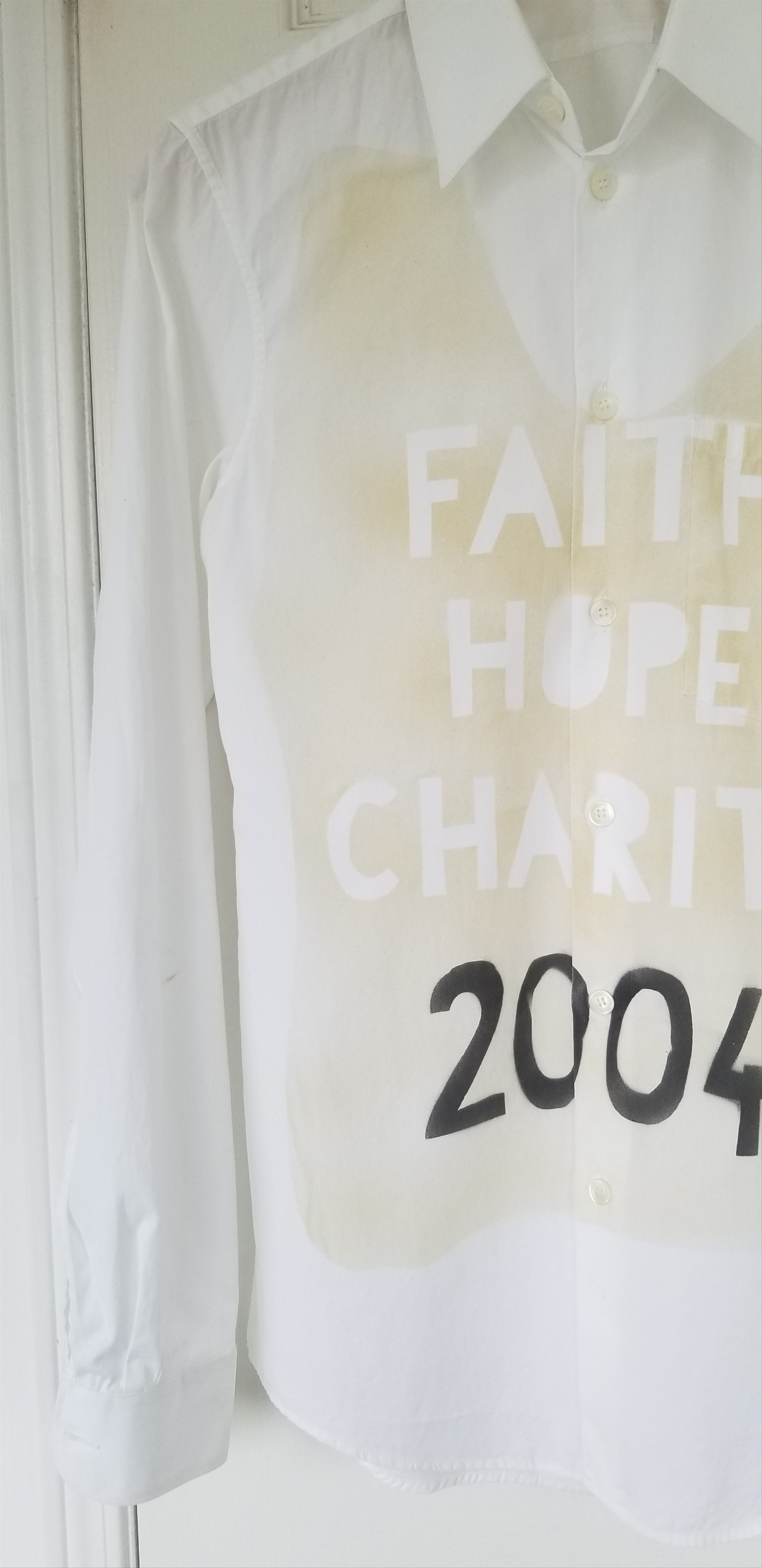 Helmut Lang Helmut Lang Archival Faith Hope Charity 2004 Dress Shirt Size US XS / EU 42 / 0 - 4 Thumbnail