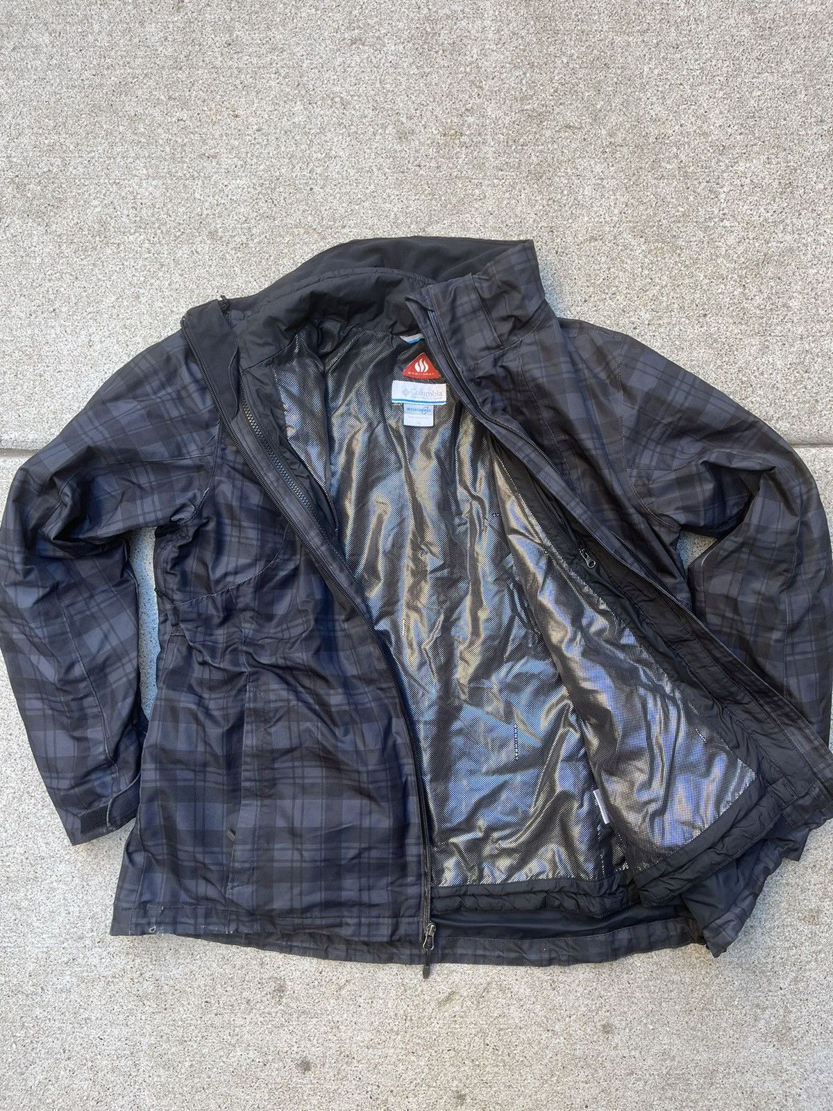 Columbia Black Plaid Columbia Interchange Omniheat Jacket Size US XL / EU 56 / 4 - 5 Thumbnail