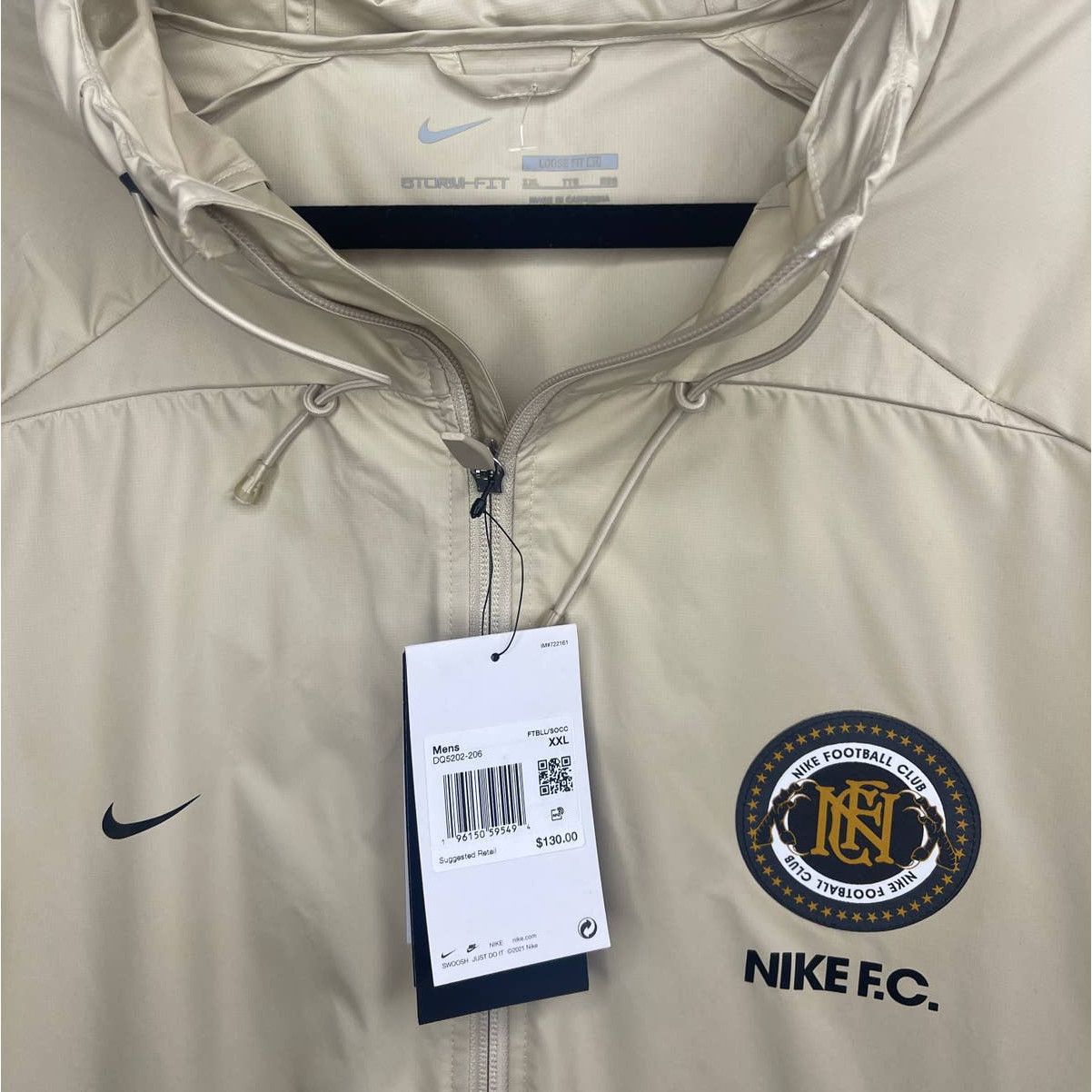 Nike Storm-Fit Mens Hooded Soccer Rain Jacket Size XXL