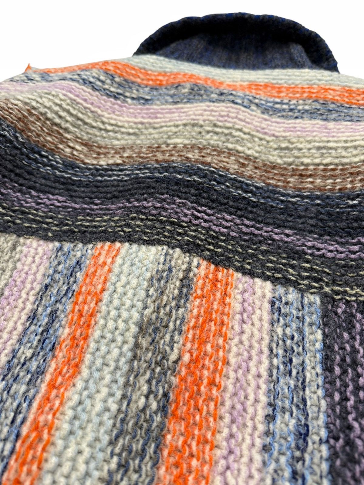 Acne Studios $1,140 Toggle Mouline Yarn Wool Stripe Cardigan Size US S / EU 44-46 / 1 - 6 Thumbnail