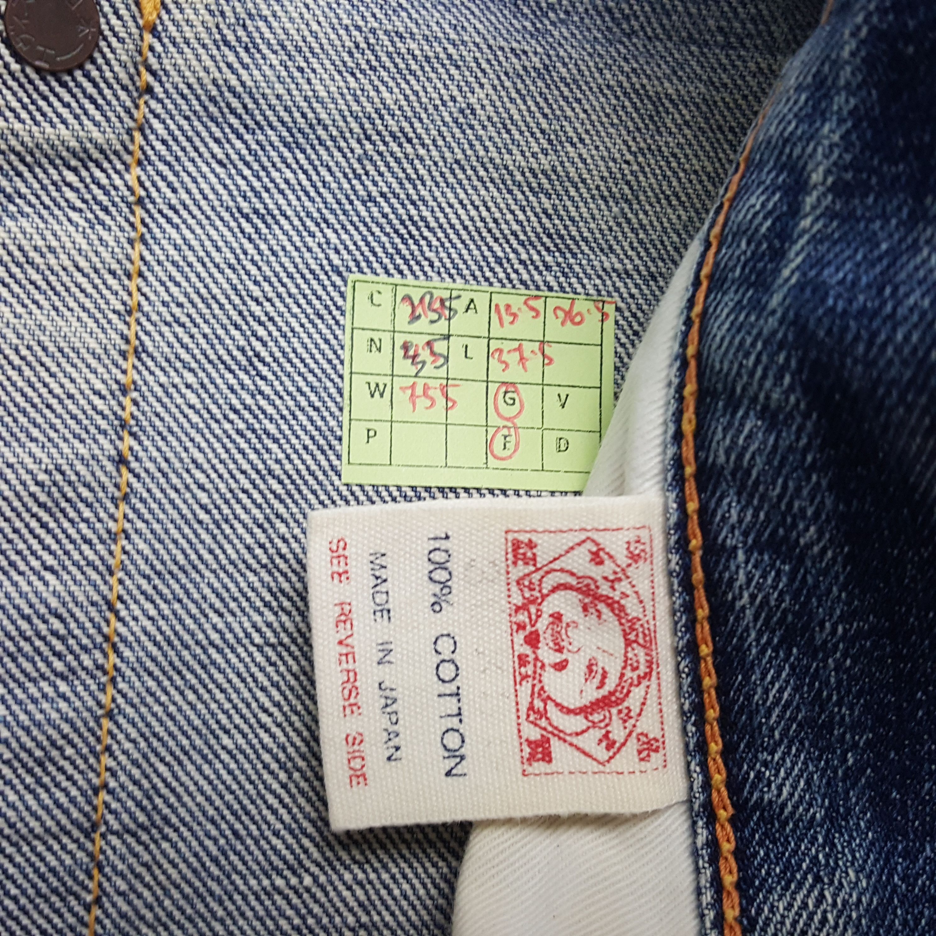 Evisu × Japanese Brand × Vintage Vintage Evisu Japanese Brand Daicock Custom Selvedge Jeans Size US 27 - 9 Thumbnail
