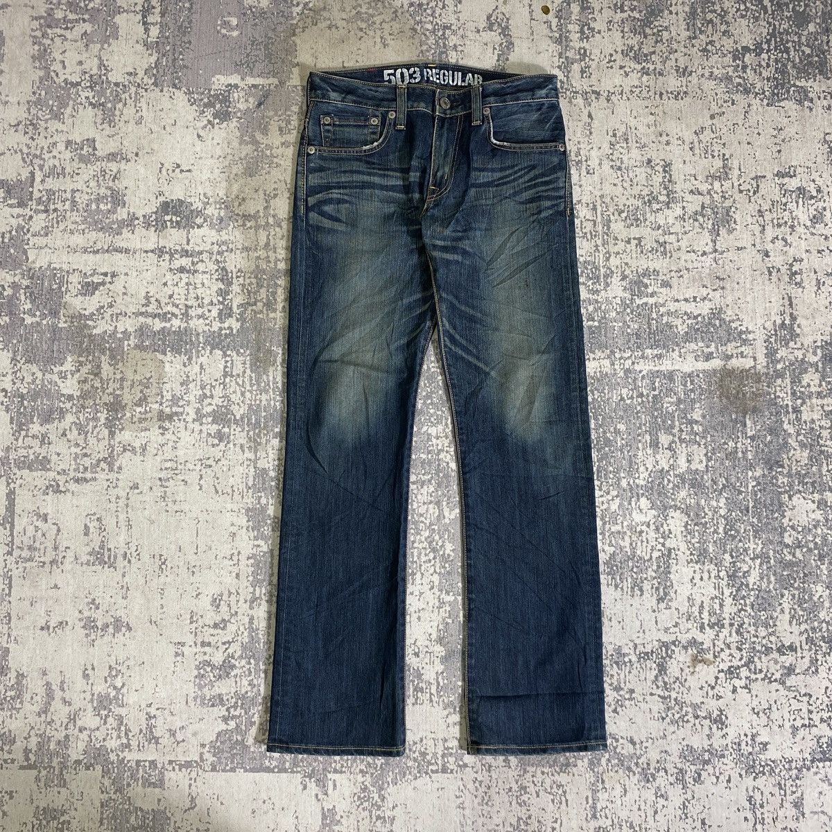 Vintage Edwin 503 Blue Trip Raw Fades Denim