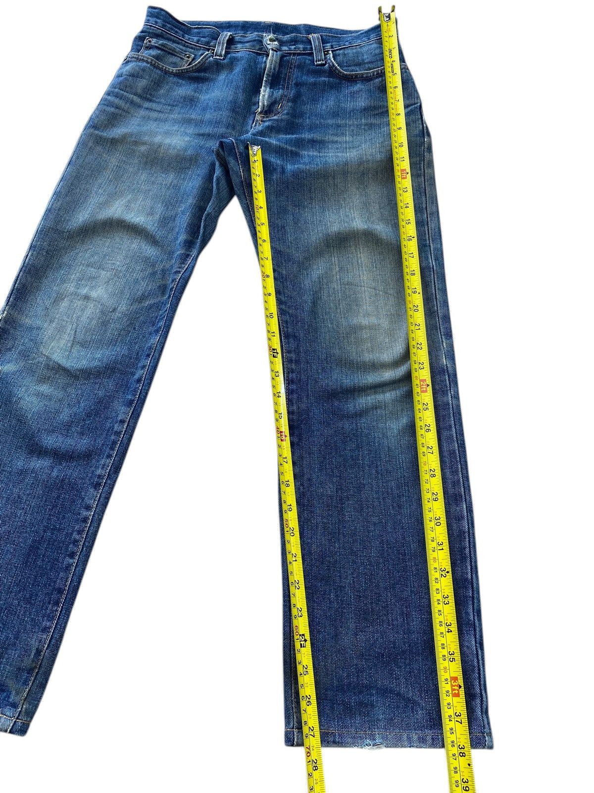 Edwin Edwin Faded Wash Whiskered Style Straight Leg Jeans Size US 30 / EU 46 - 8 Thumbnail