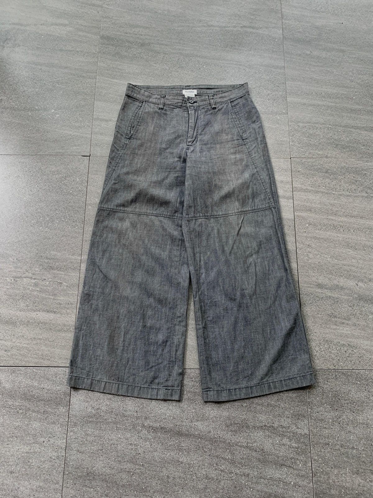 Issey Miyake FREE TAX! Wideleg Light Cotton Pants Size US 30 / EU 46 - 2 Thumbnail