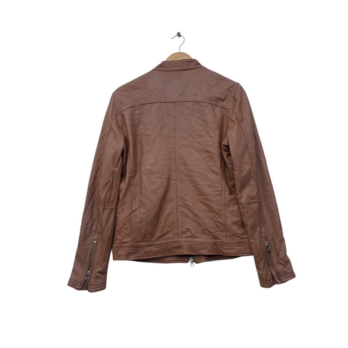 Genuine Leather × Japanese Brand × Vintage Japanese Brand Collection Biker Cafe Racer Jacket Size M / US 6-8 / IT 42-44 - 2 Thumbnail