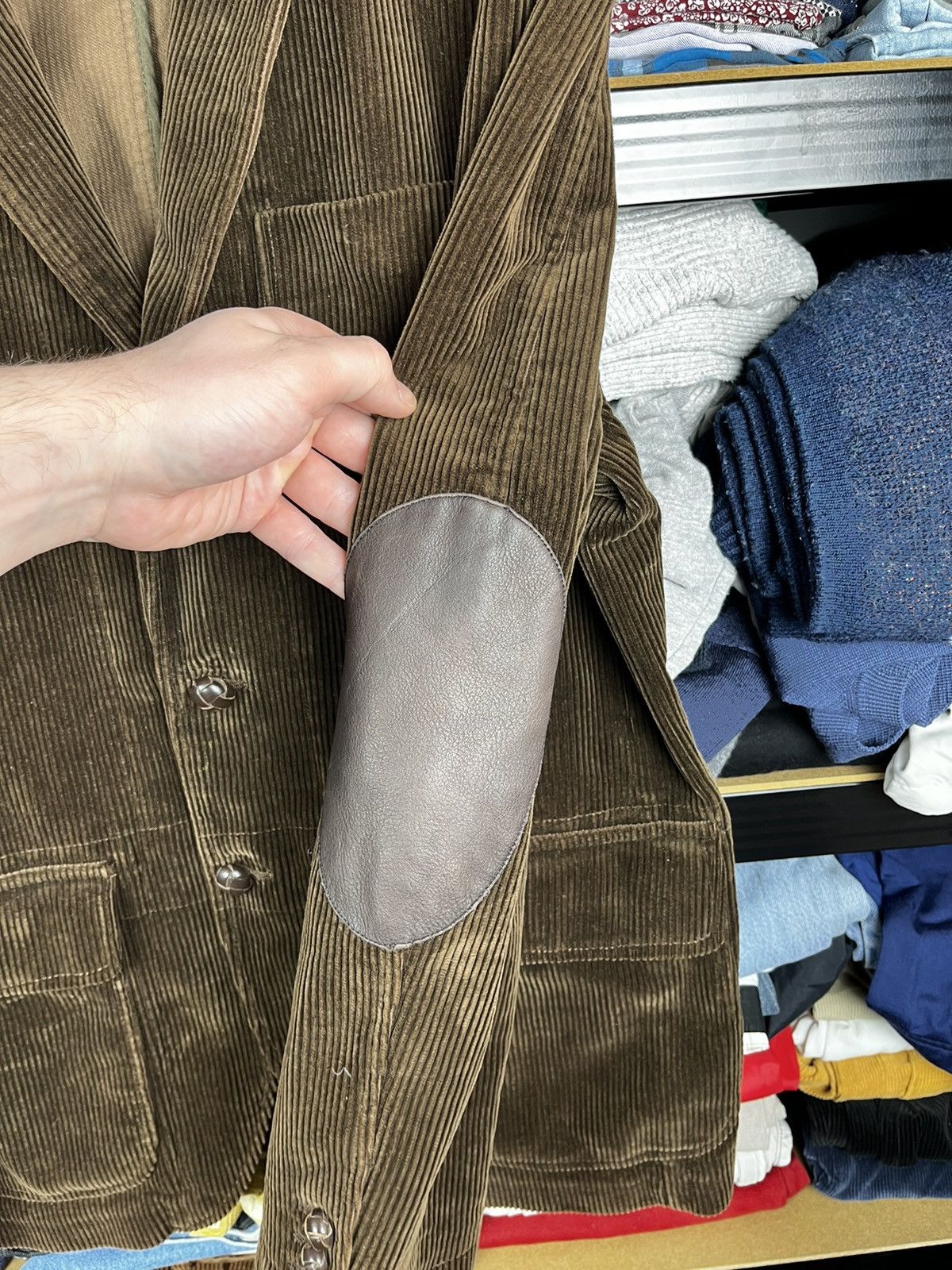 Polo Ralph Lauren × Vintage Vintage POLO RALPH LAUREN Corduroy Blazer Work Jacket Size 42R - 16 Thumbnail