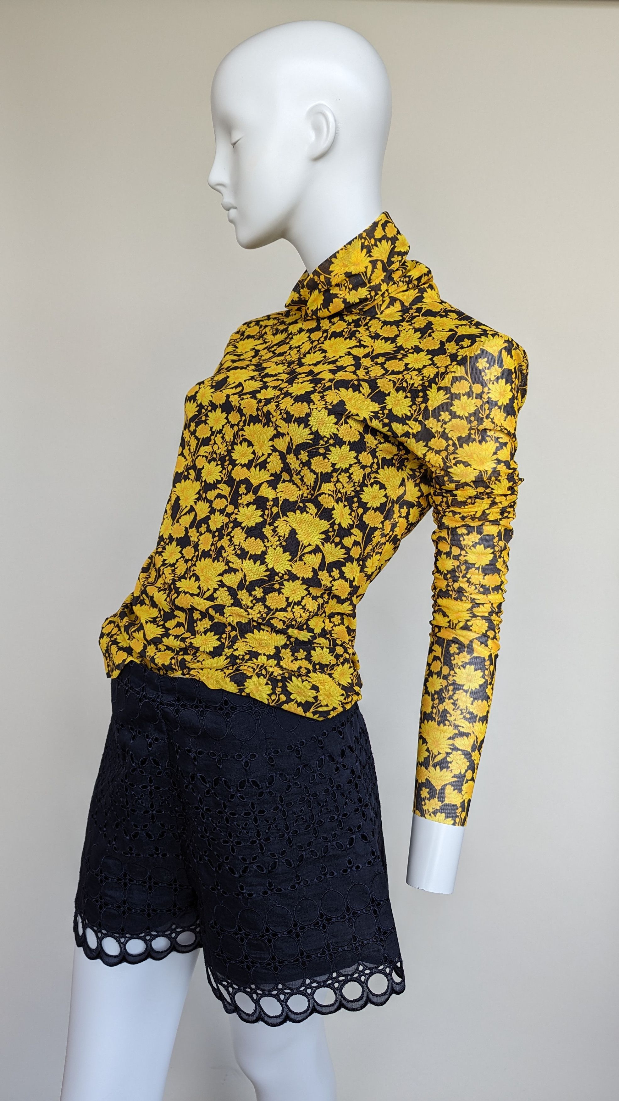 Ganni Rollneck longsleeve, floral print Size M / US 6-8 / IT 42-44 - 1 Thumbnail