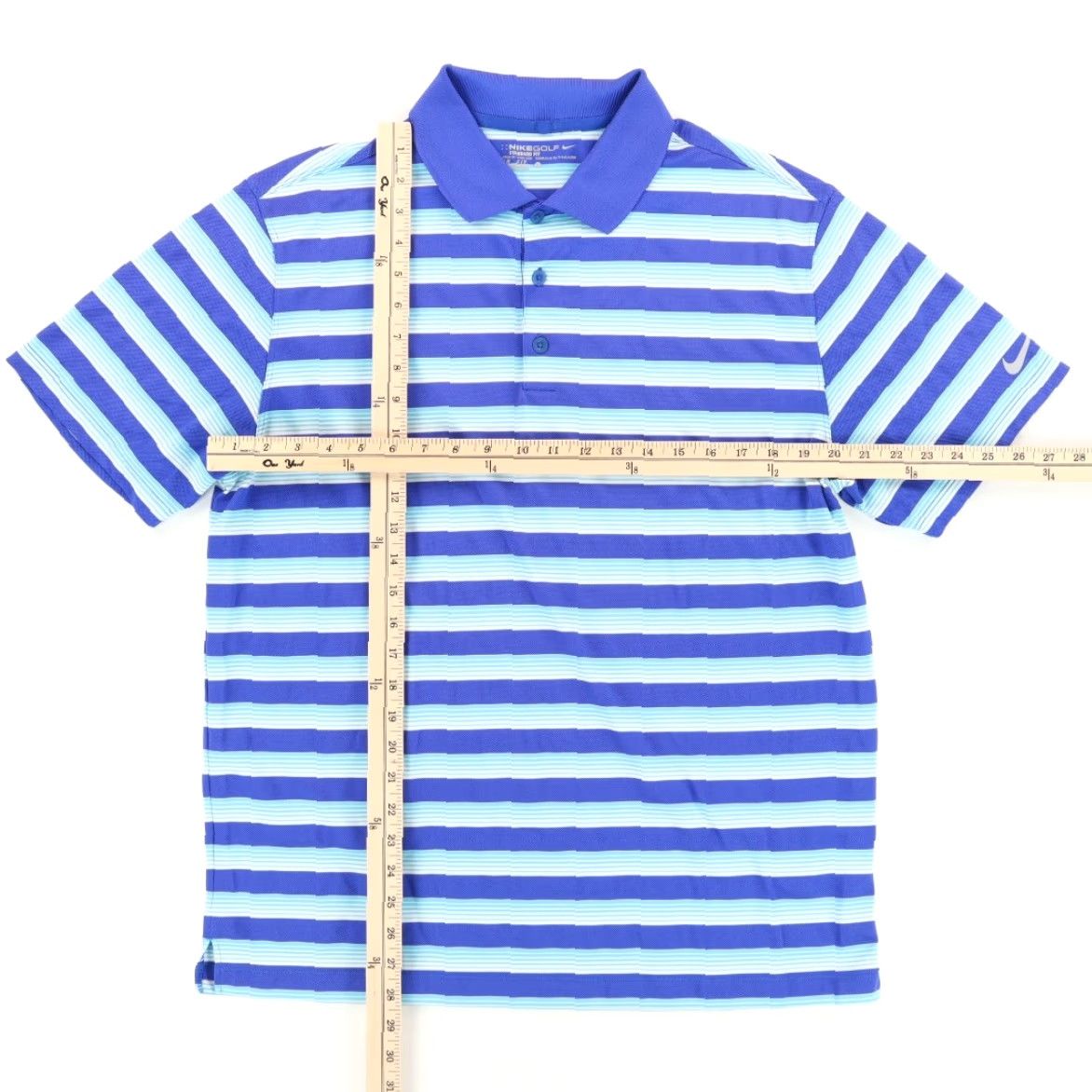 Nike Nike Dri-Fit Golf Jersey Polo Shirt Blue Men's L Size US L / EU 52-54 / 3 - 3 Thumbnail