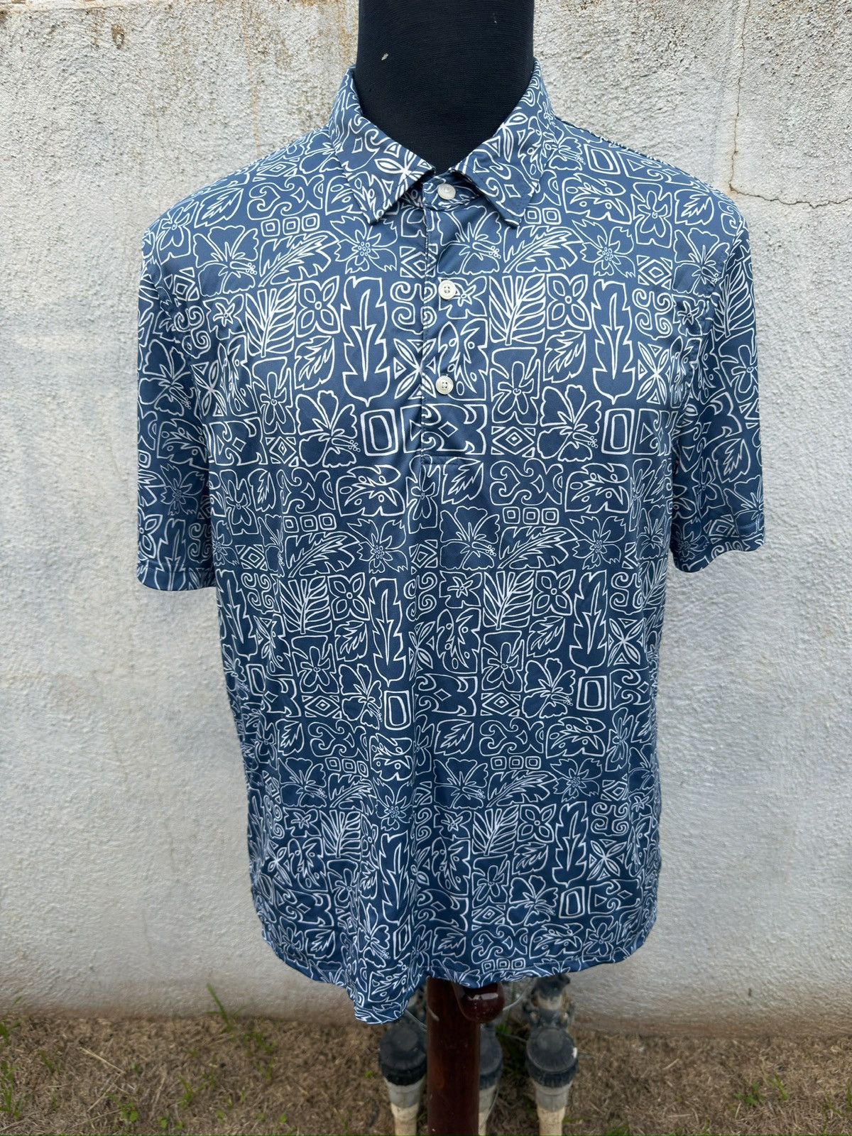 Reyn Spooner PreOwned Reyn Spooner Brrr Polo Shirt Hawaiian Print Men's L Size US L / EU 52-54 / 3 - 1 Thumbnail