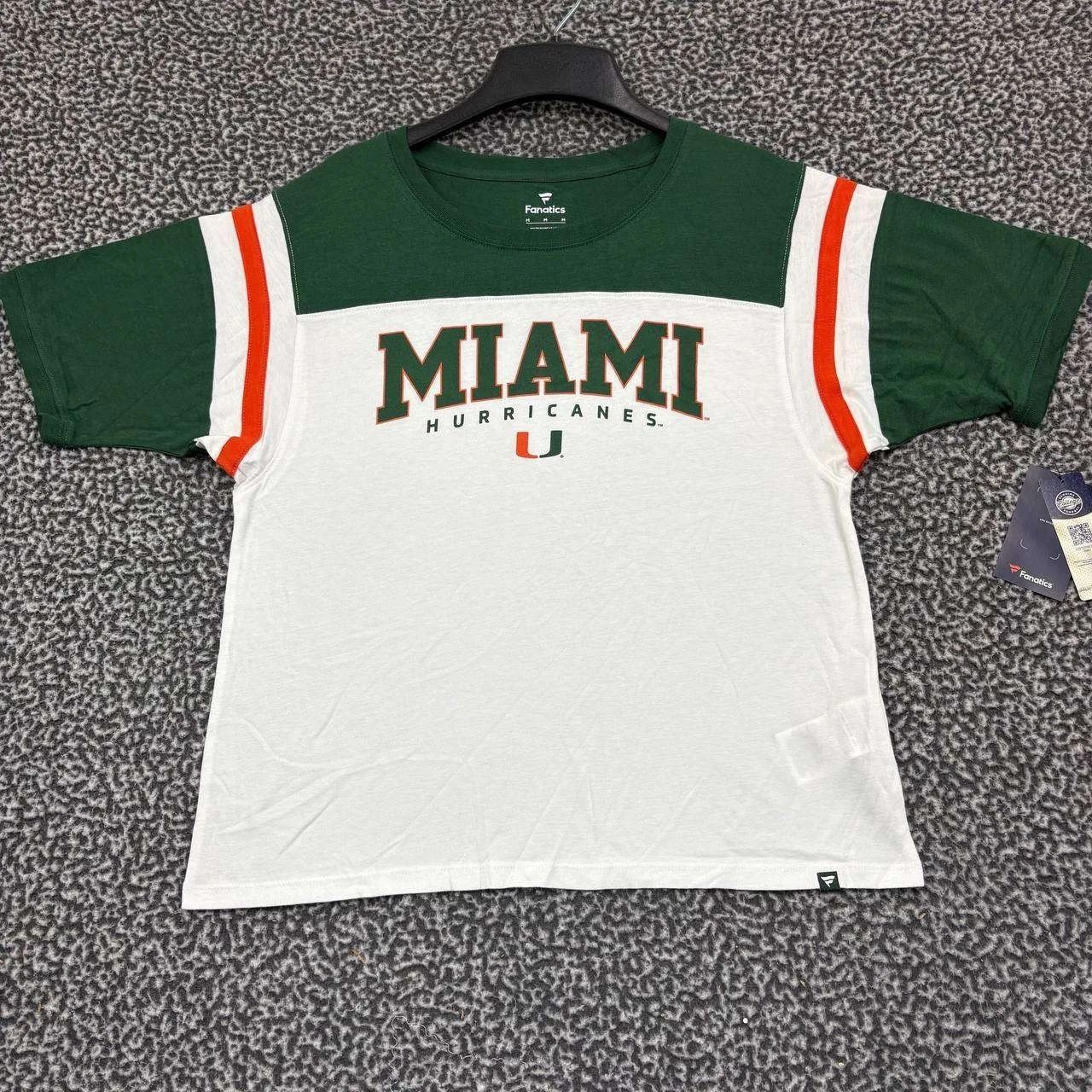 Other Miami Hurricanes Shirt Women Green Short Sleeve Crew Neck M Size M / US 6-8 / IT 42-44 - 1 Thumbnail