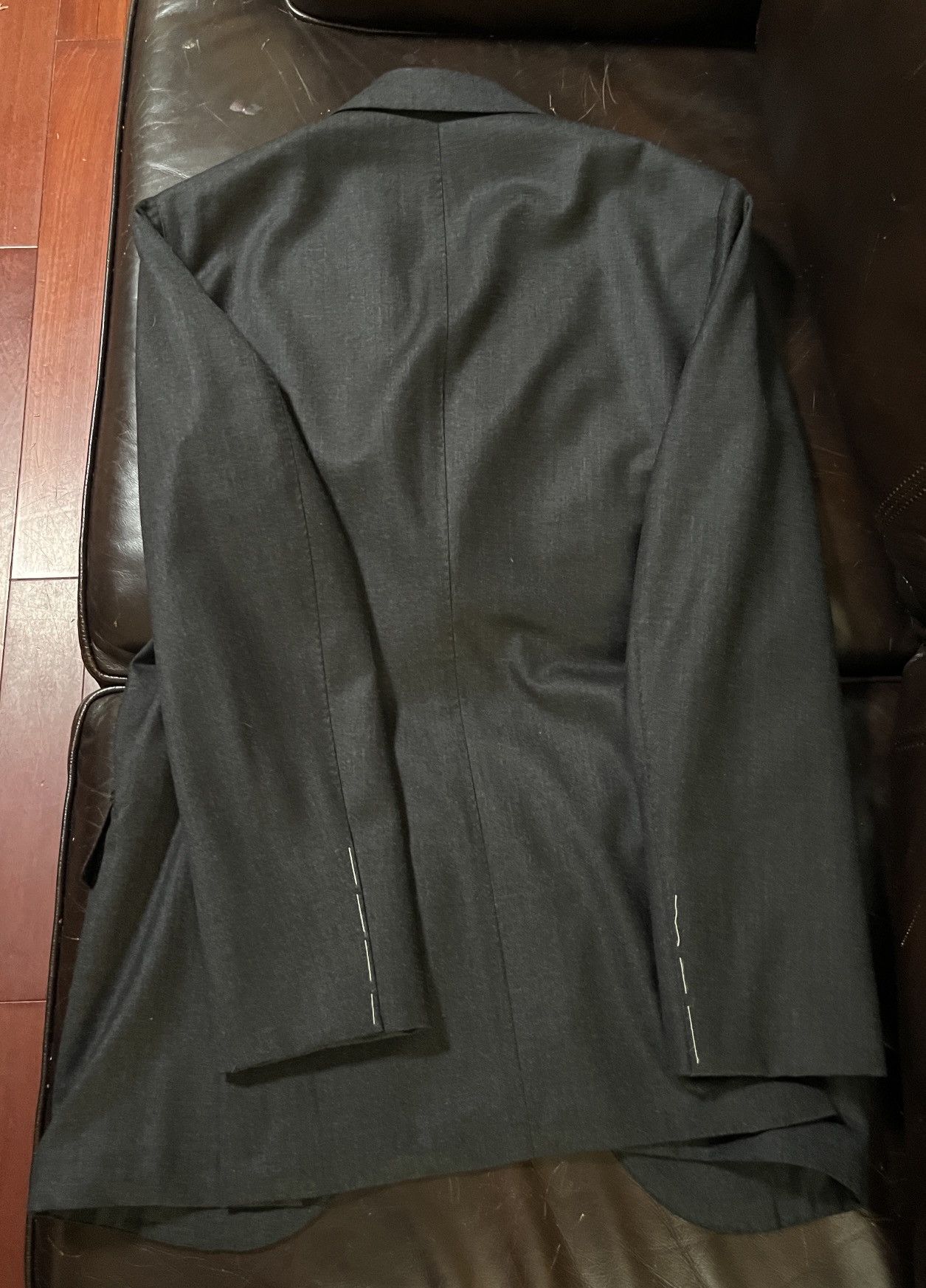 Anglo-Italian Anglo Italian BLAZER (EU 46) / (US 36) grey 100% wool BNWOT Size 36R - 4 Thumbnail