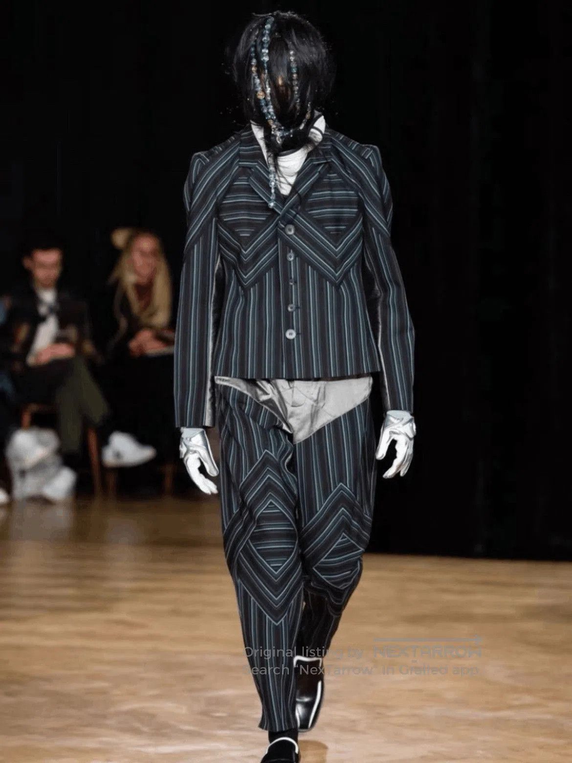 Kiko Kostadinov Sz S Kiko Kostadinov 19AW Stripes Trousers. Size US 30 / EU 46 - 6 Thumbnail