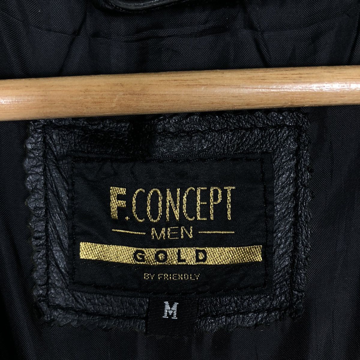Japanese Brand 🔥Biker Leather Jacket F Concept Men Gold Issey Miyake Size US M / EU 48-50 / 2 - 19 Thumbnail
