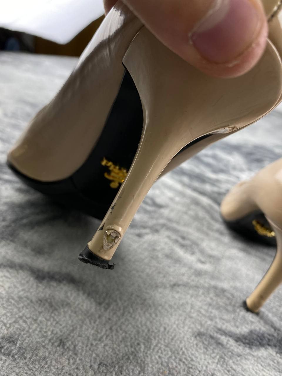 Prada Prada Leather Heels Women Size 36 Beige Size US 6 / IT 36 - 15 Thumbnail