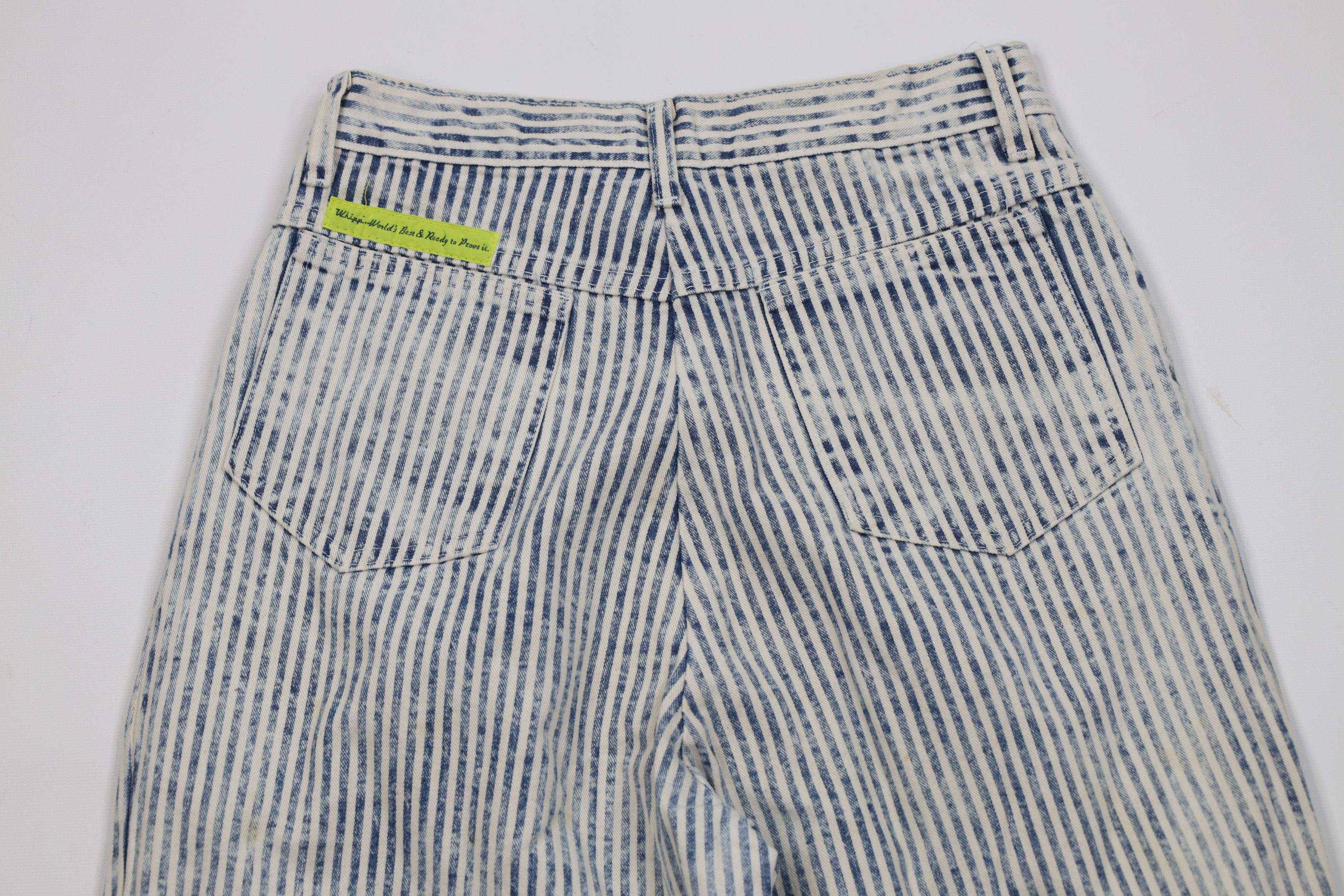 Vintage Vintage 90s Streetwear Hickory Striped Tapered Leg Jeans Size 26" / US 2 / IT 38 - 10 Thumbnail
