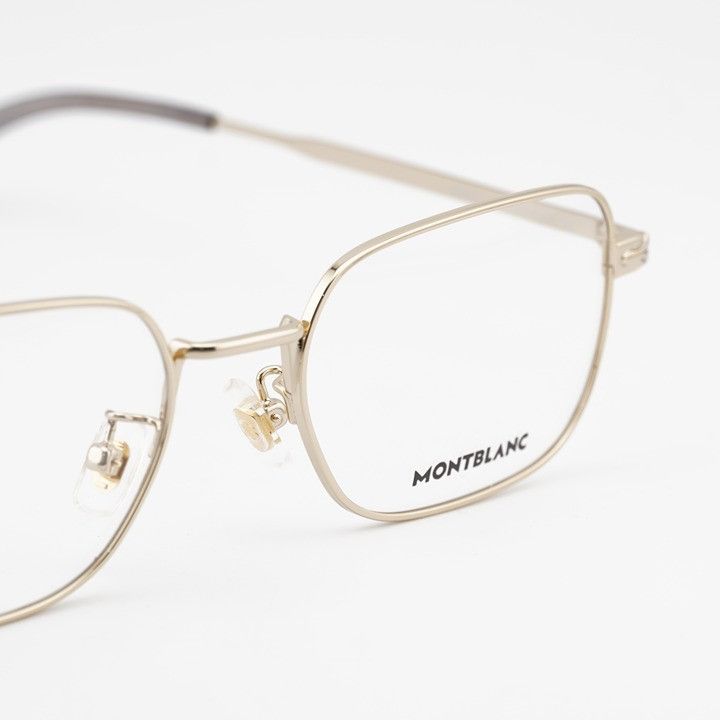 Montblanc Montblanc MB0267O 004 Eyeglasses Gold 55mm Square Frame Size ONE SIZE - 5 Thumbnail
