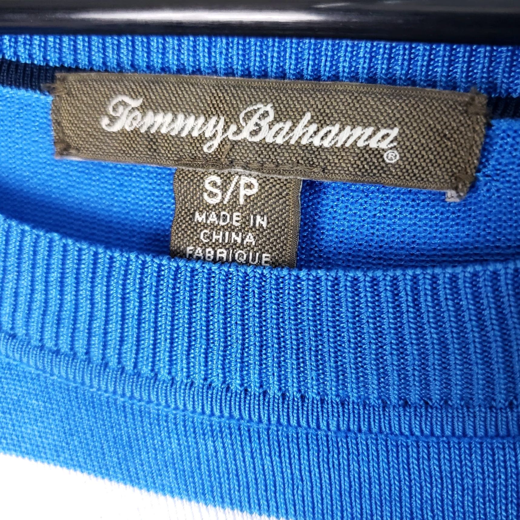 Tommy Bahama Tommy Bahama Womens Knit Top Sz Small Blue White Striped Long Sleeve Shirt Size S / US 4 / IT 40 - 5 Thumbnail