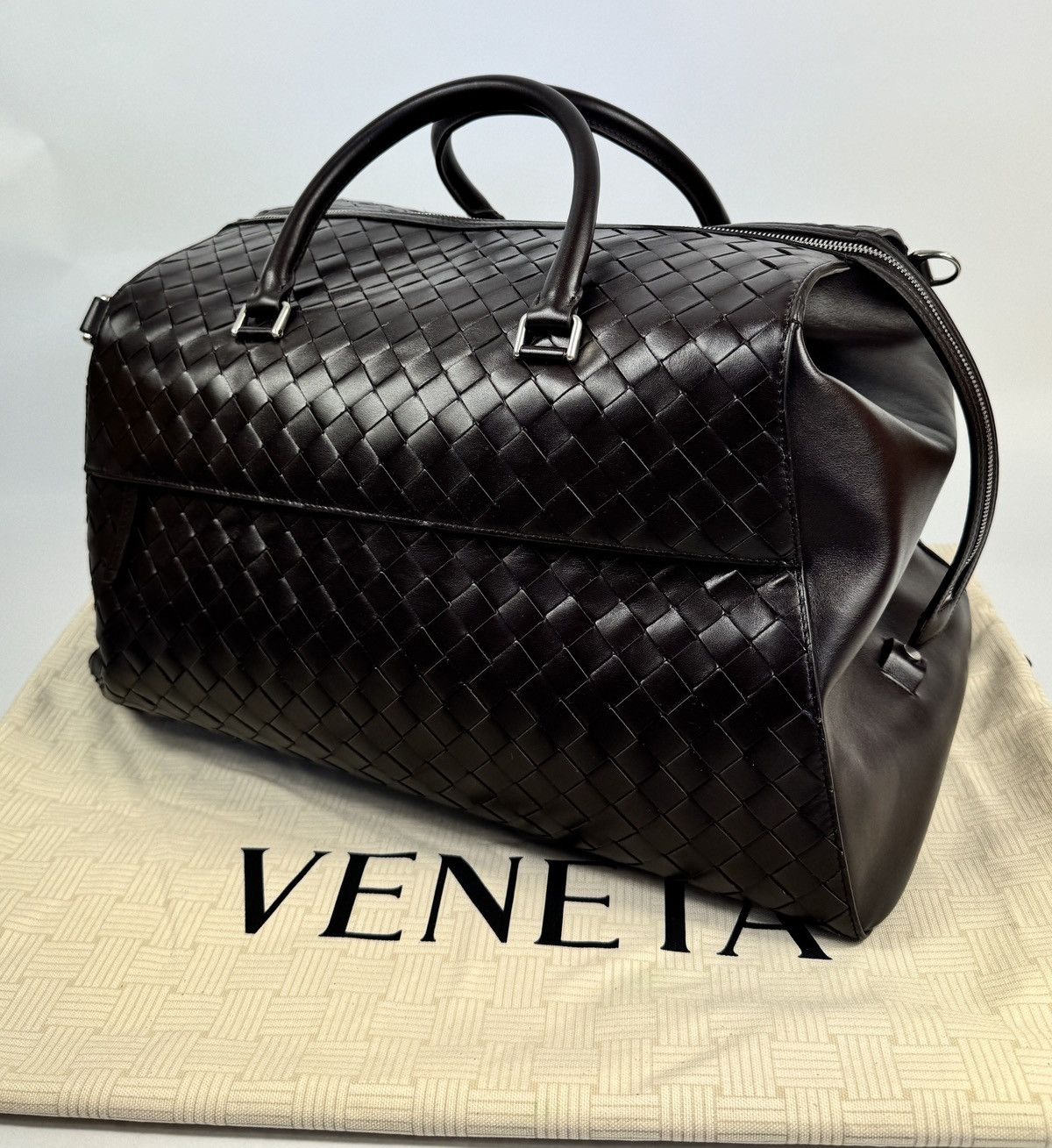 Bottega Veneta INTRECCIATO LEATHER DUFEL BAG Size ONE SIZE - 2 Thumbnail