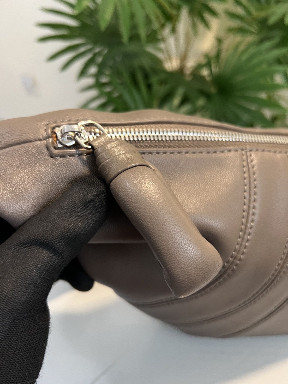 Lemaire LEMAIRE Croissant Medium Mink Cotton Shoulder Bag Size ONE SIZE - 6 Thumbnail