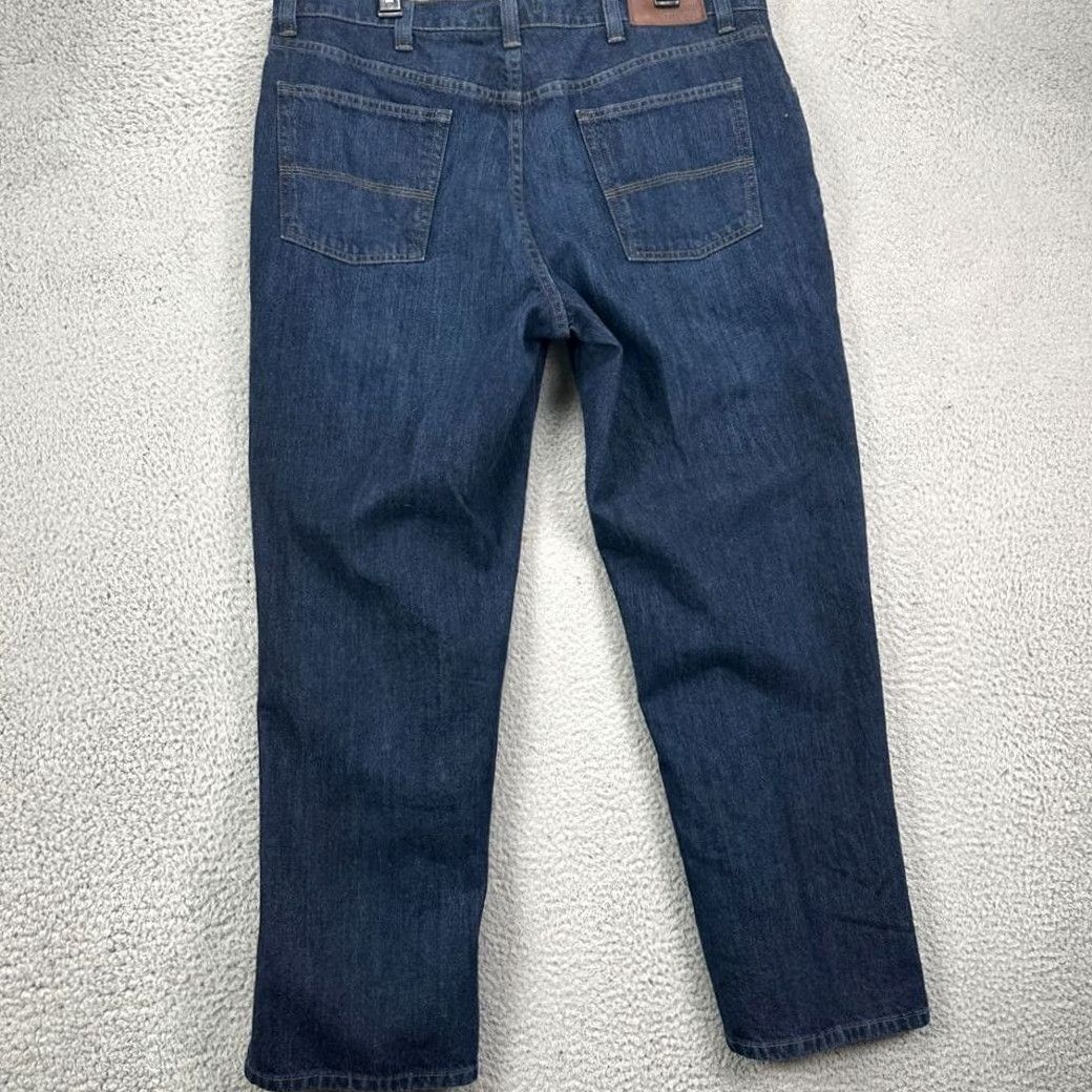 Vintage L.L. Bean Straight Jeans Mens 38X29 Blue Classic Fit Denim 5 Pocket Regular Inseam 29 Size US 38 / EU 54 - 2 Thumbnail