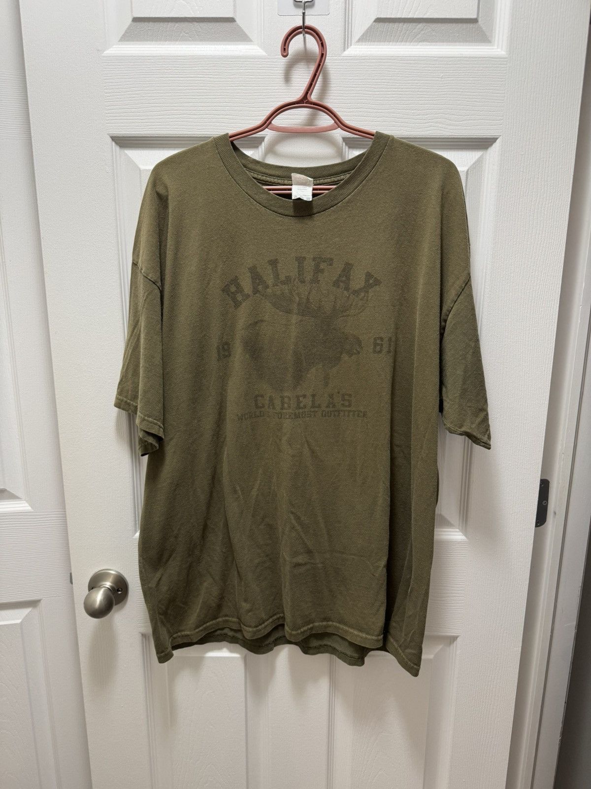 Cabelas Alstyle Vintage 2000s Halifax Moose Cabelas Green Faded Size US XXL / EU 58 / 5 - 1 Thumbnail