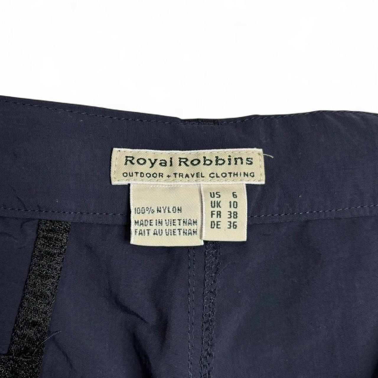 Royal Robbins × Vintage Vintage 00s Navy Hiking Nylon Baggy Cargo Pants Size US 28 / EU 44 - 6 Thumbnail