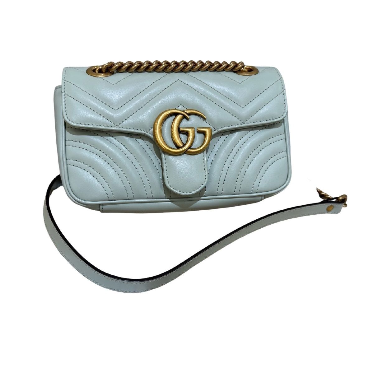 Gucci Gucci GG Marmont Quilted Leather Chain Bag Size Small Size ONE SIZE - 1 Thumbnail
