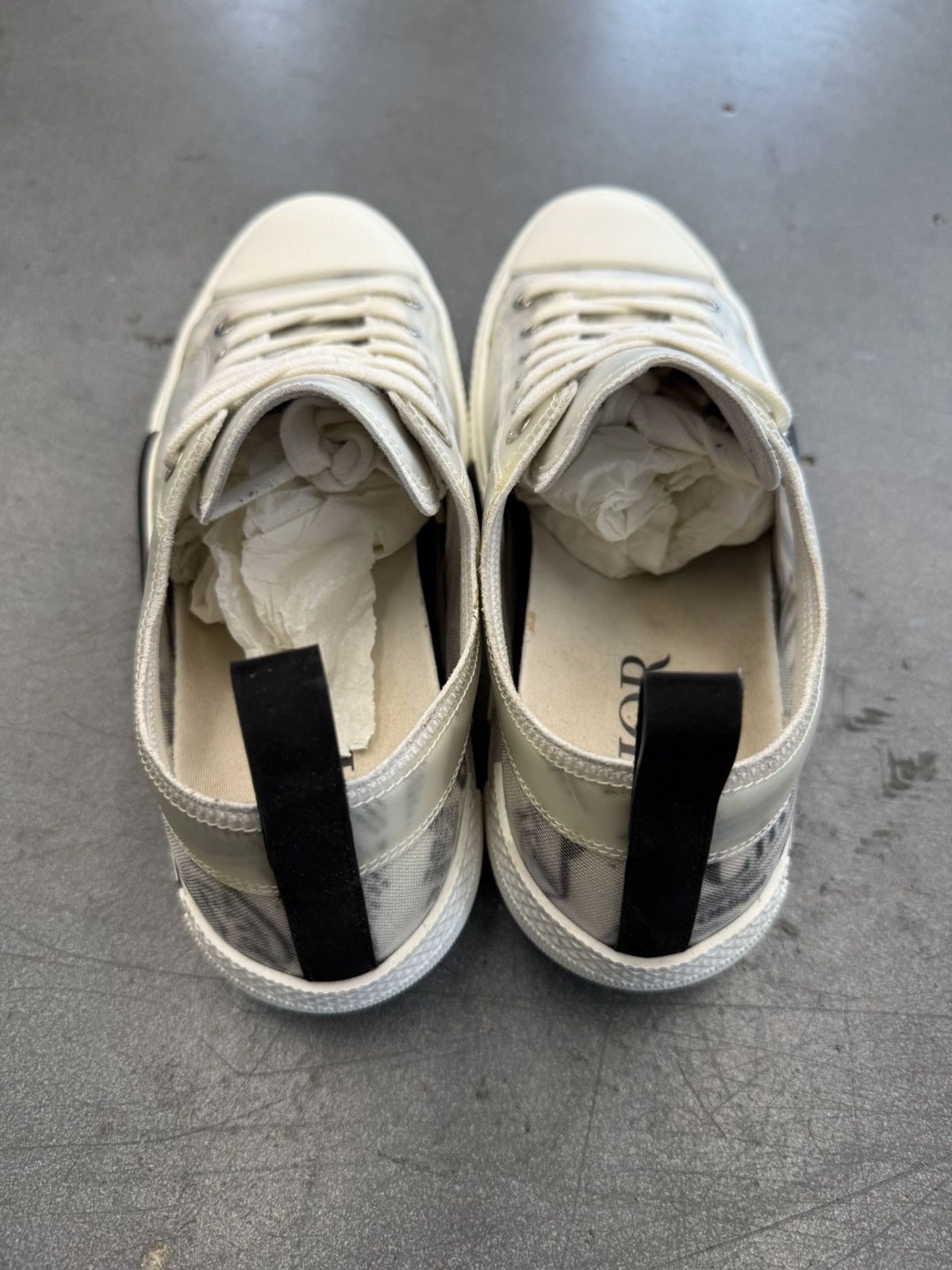 Dior Dior Daniel Ansham Newspaper Two Tone Oblique Mesh Low Top Size US 7 / EU 40 - 6 Thumbnail
