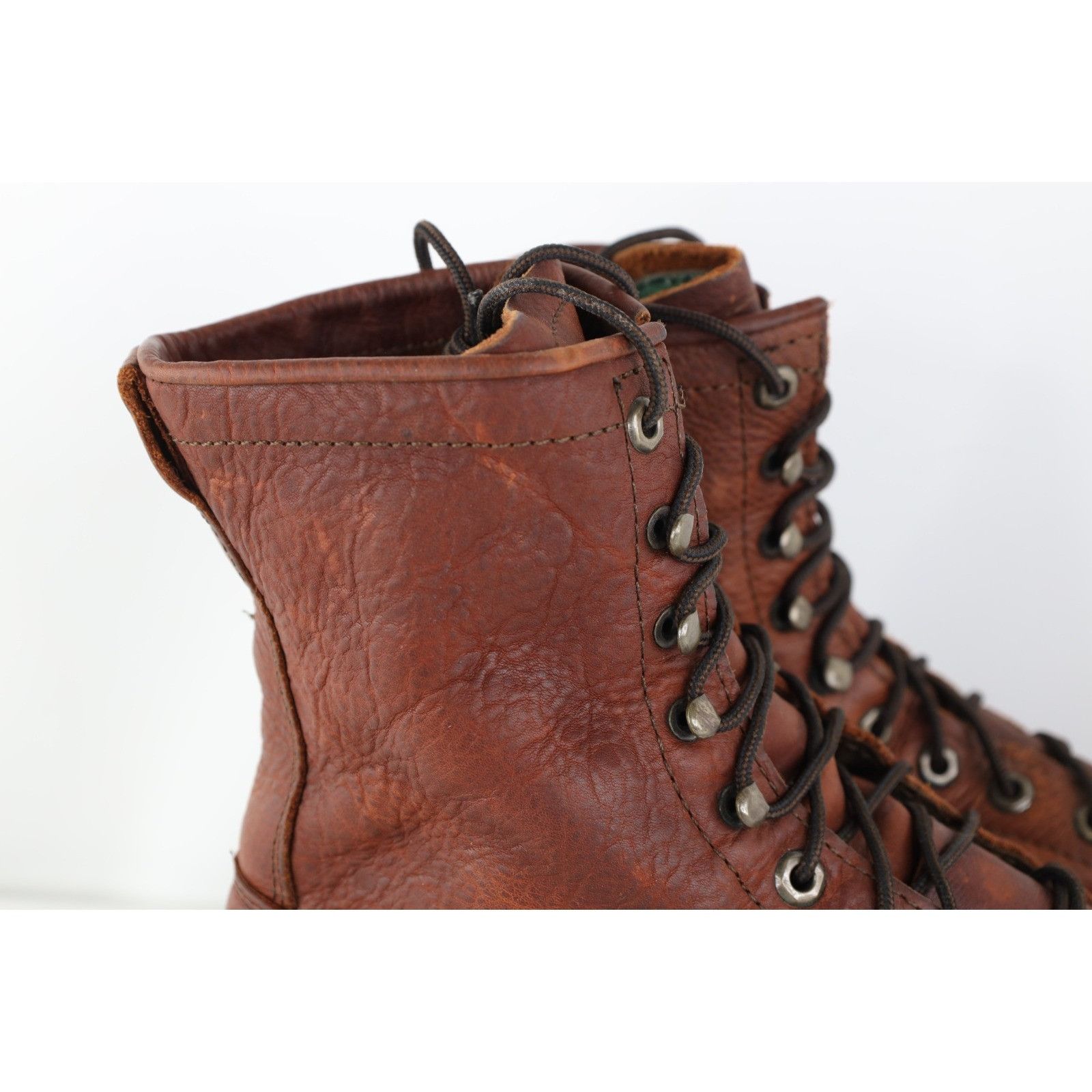 Vintage Vintage 90s Streetwear Tribal Fringed Leather Logger Boots Size US 10 / EU 43 - 5 Thumbnail