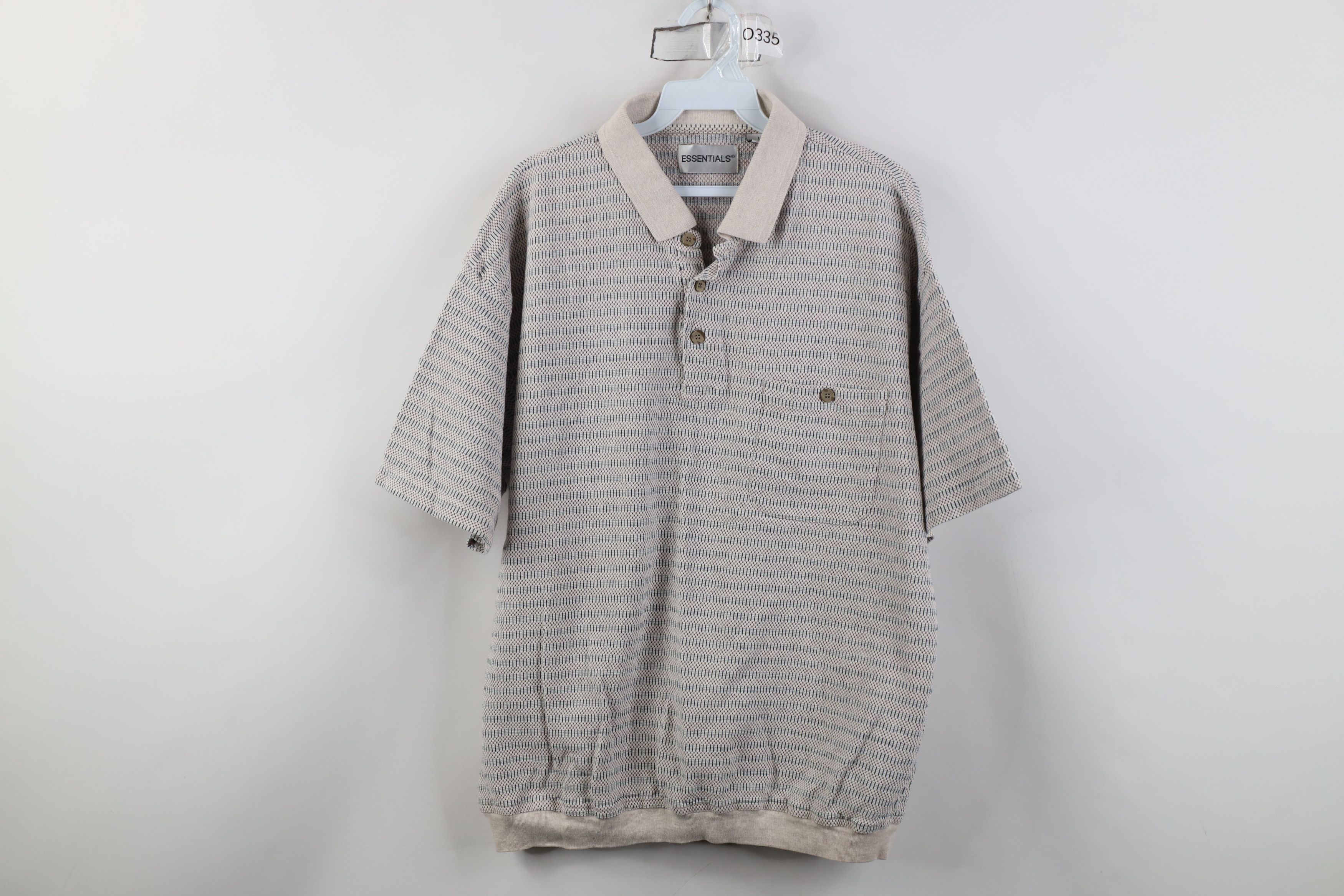 Vintage Vintage 90s Streetwear Thermal Knit Pullover Polo Shirt Mob Size US L / EU 52-54 / 3 - 1 Thumbnail