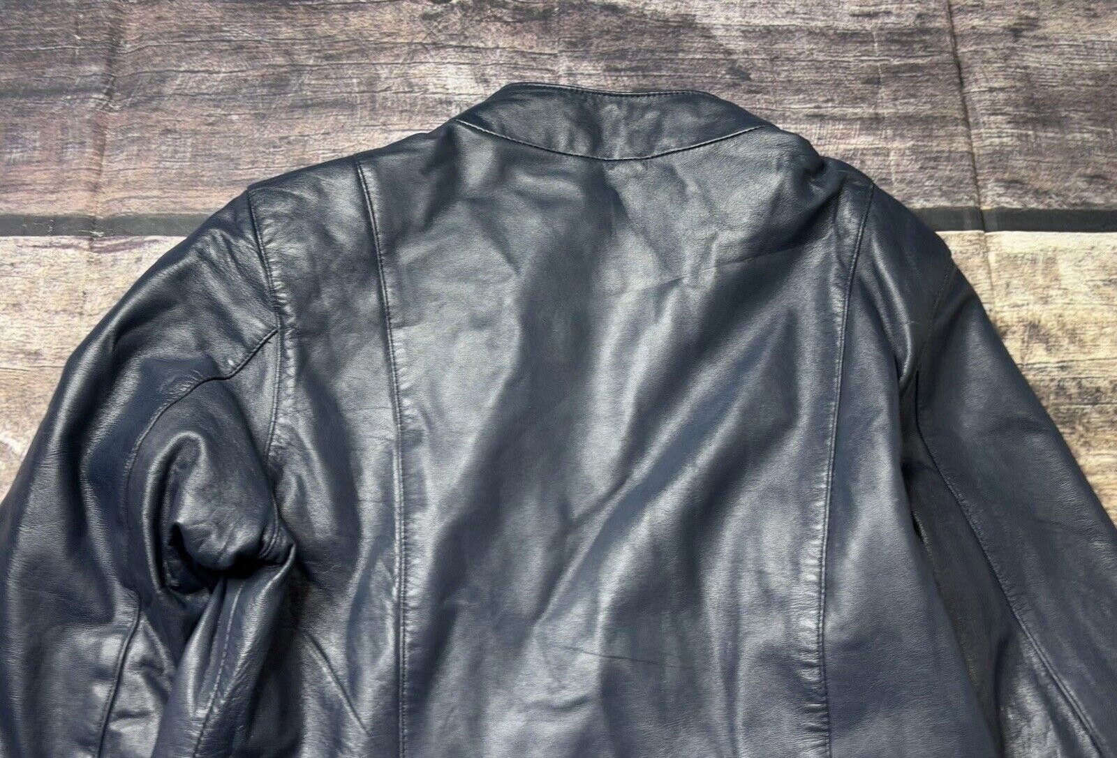 Other The Leather Company New York Jacket Women's XL Blue VTG Size XL / US 12-14 / IT 48-50 - 8 Thumbnail